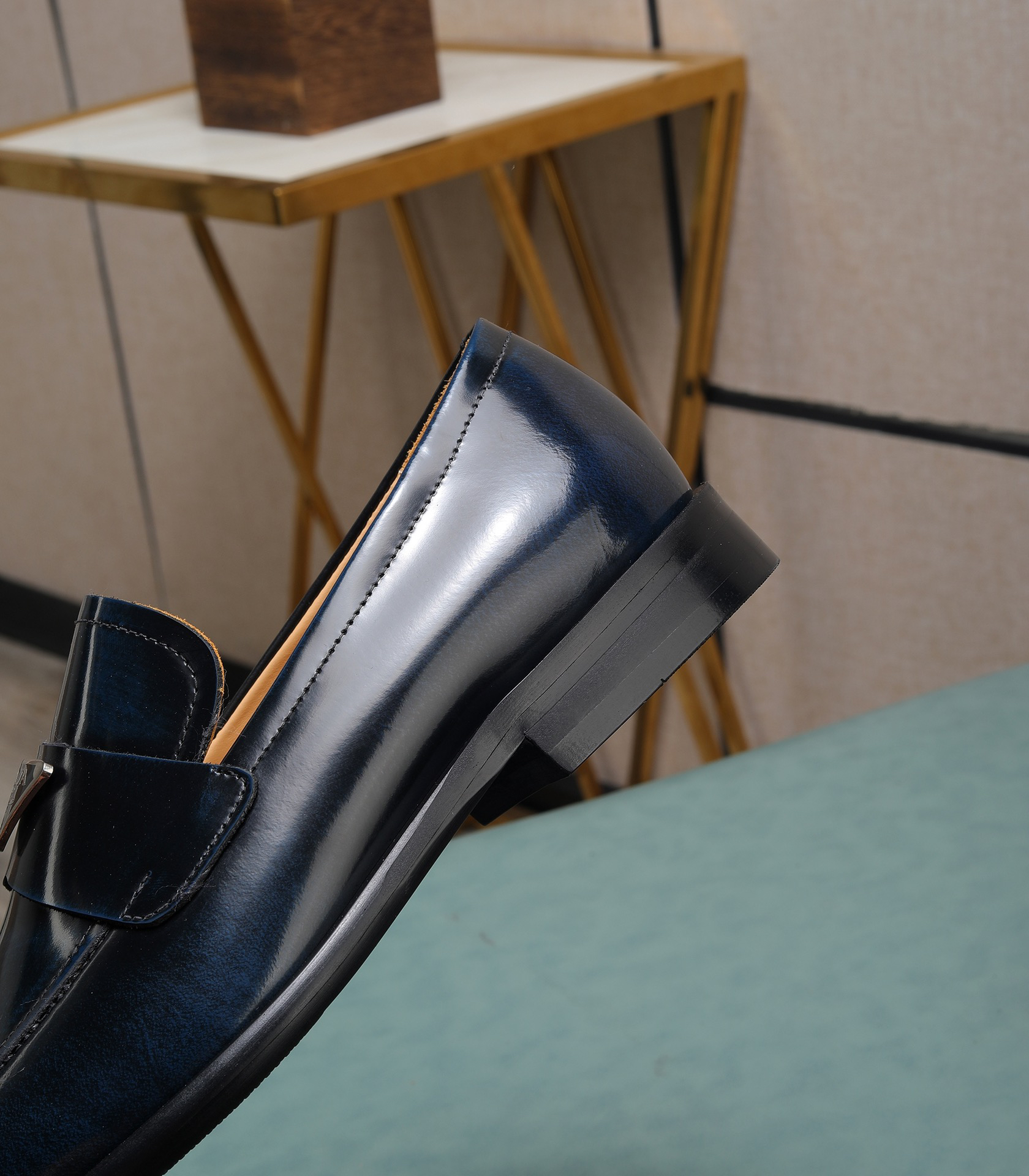 Prada men's leather shoes-37