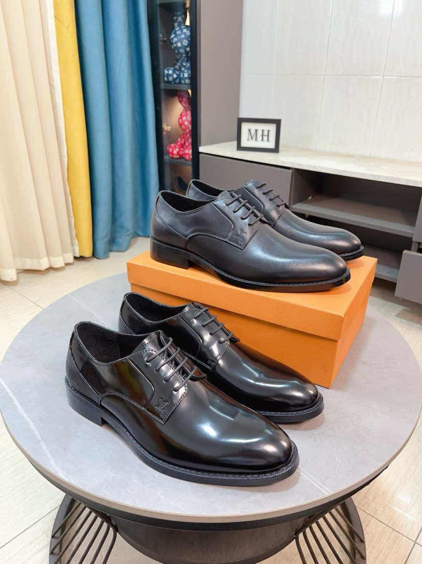 LV men's leather shoes-42