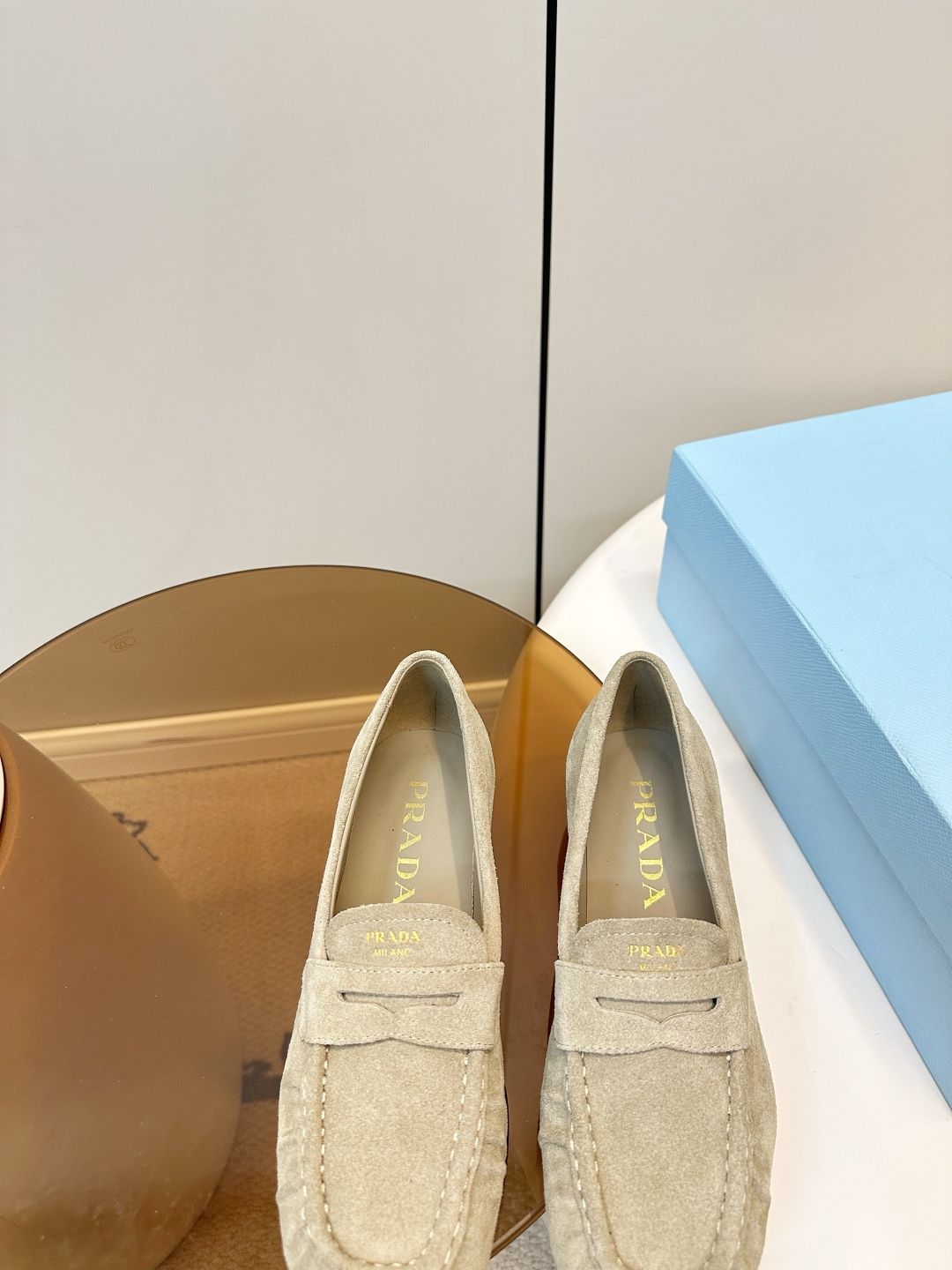 Prada women's leather shoes-46