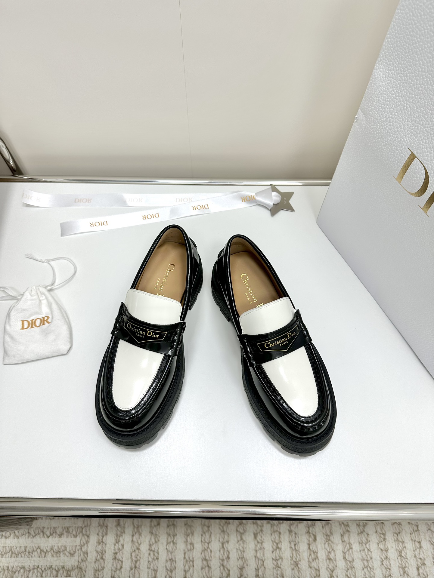 Dior women's leather shoes-11