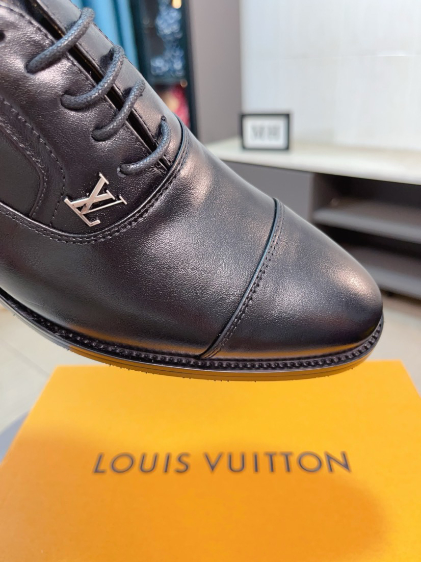LV men's leather shoes-20
