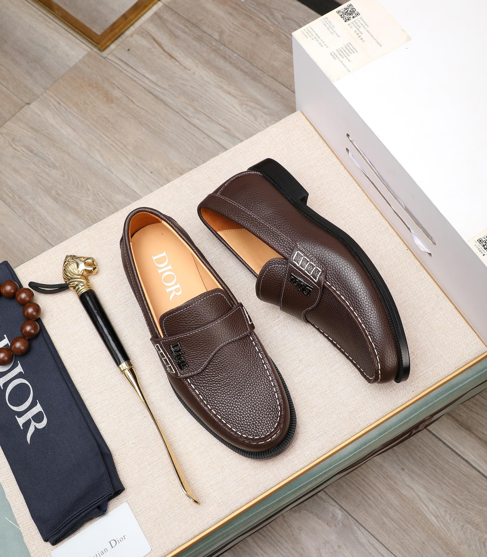 Dior men's leather shoes-63