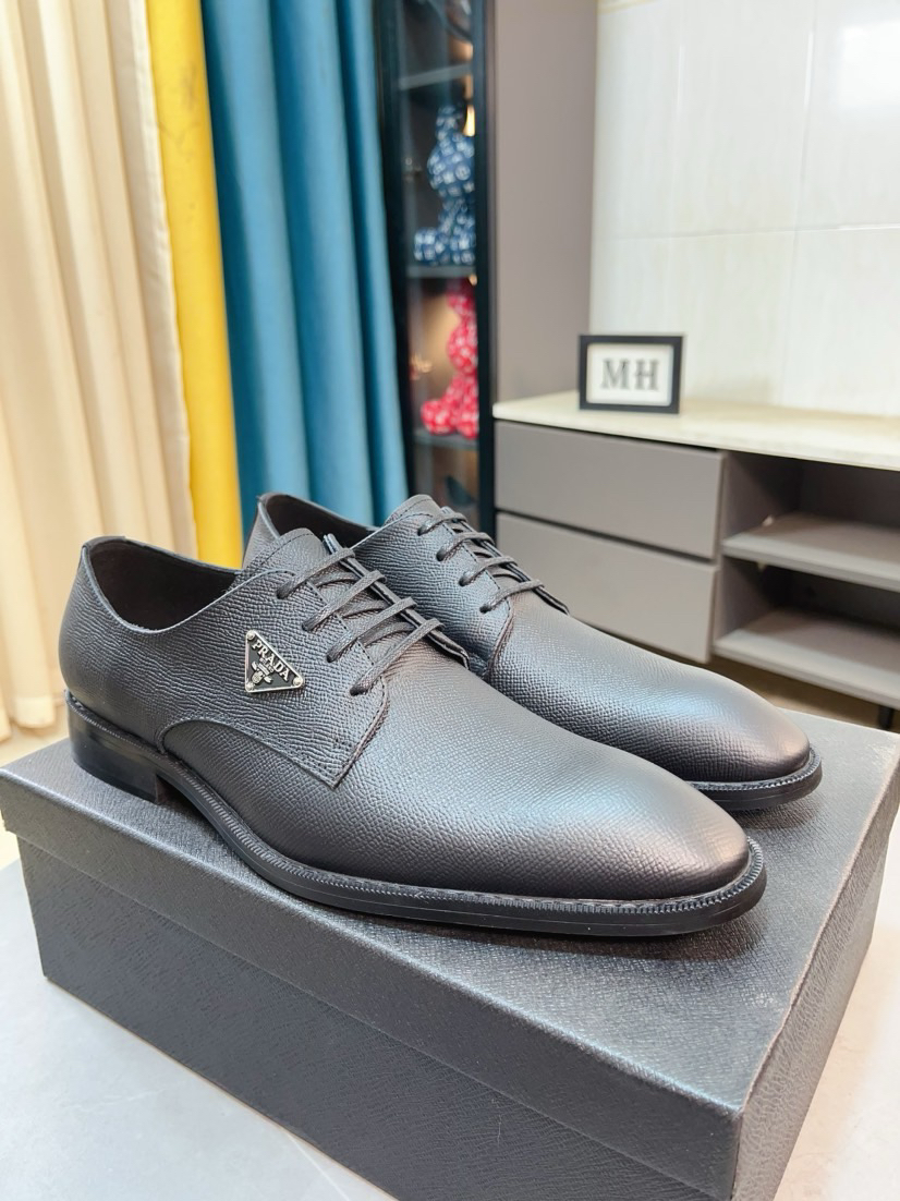 Prada men's leather shoes-43