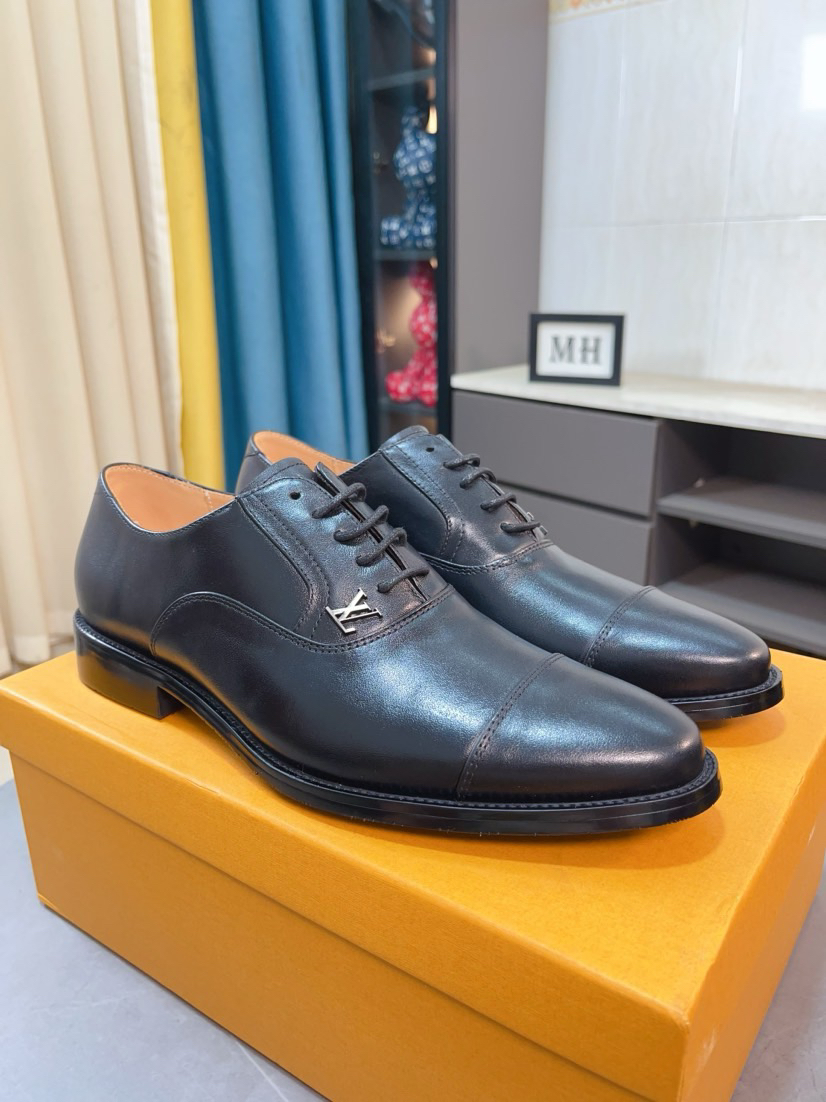LV men's leather shoes-20