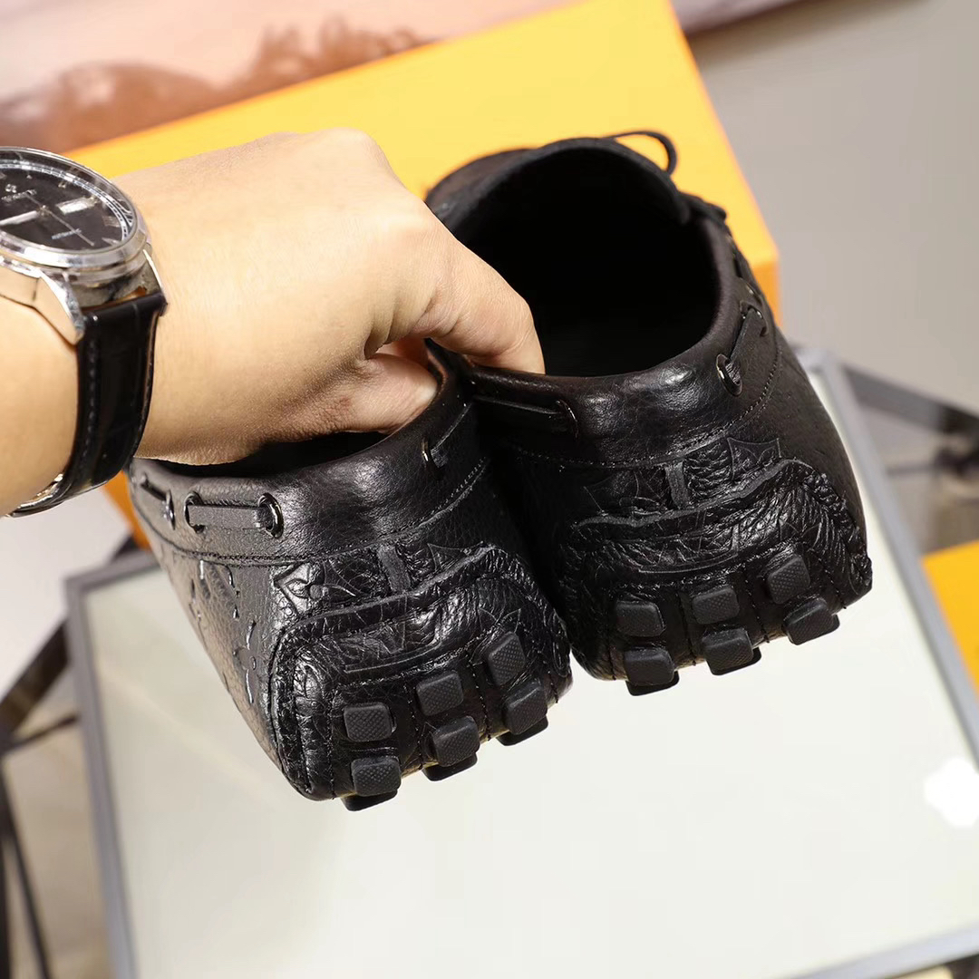 LV women's leather shoes-25