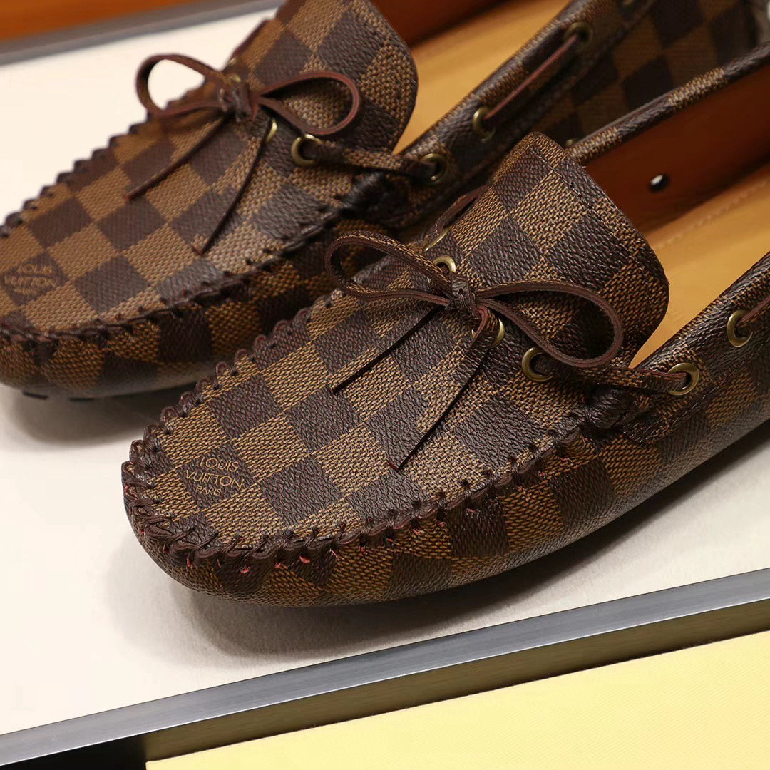 LV women's leather shoes-30