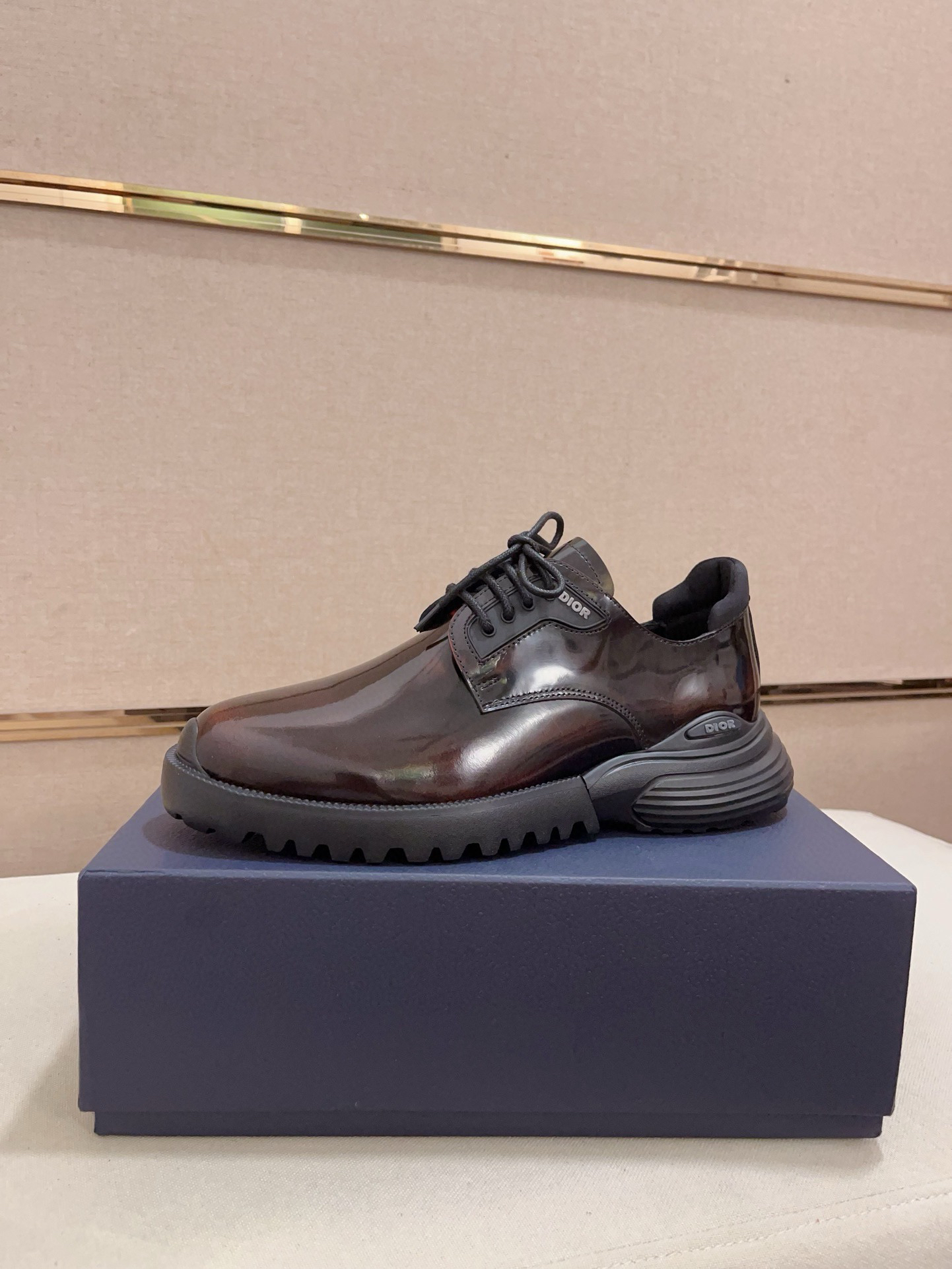 Dior men's leather shoes-4