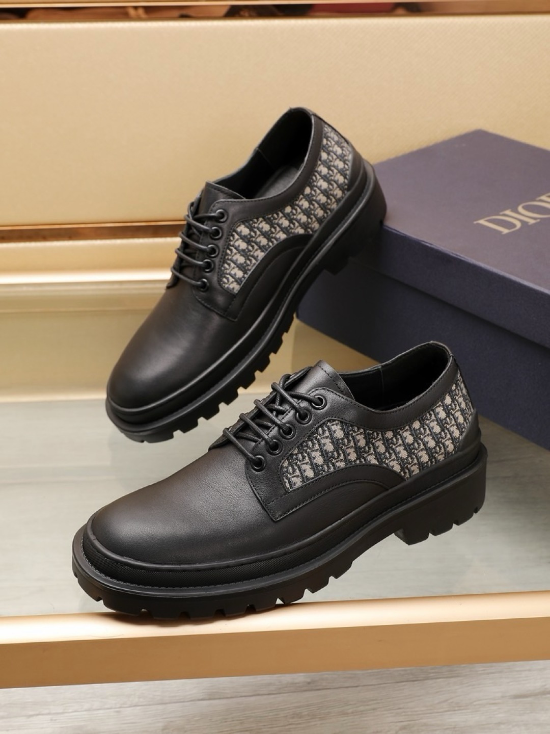 Dior men's leather shoes-75