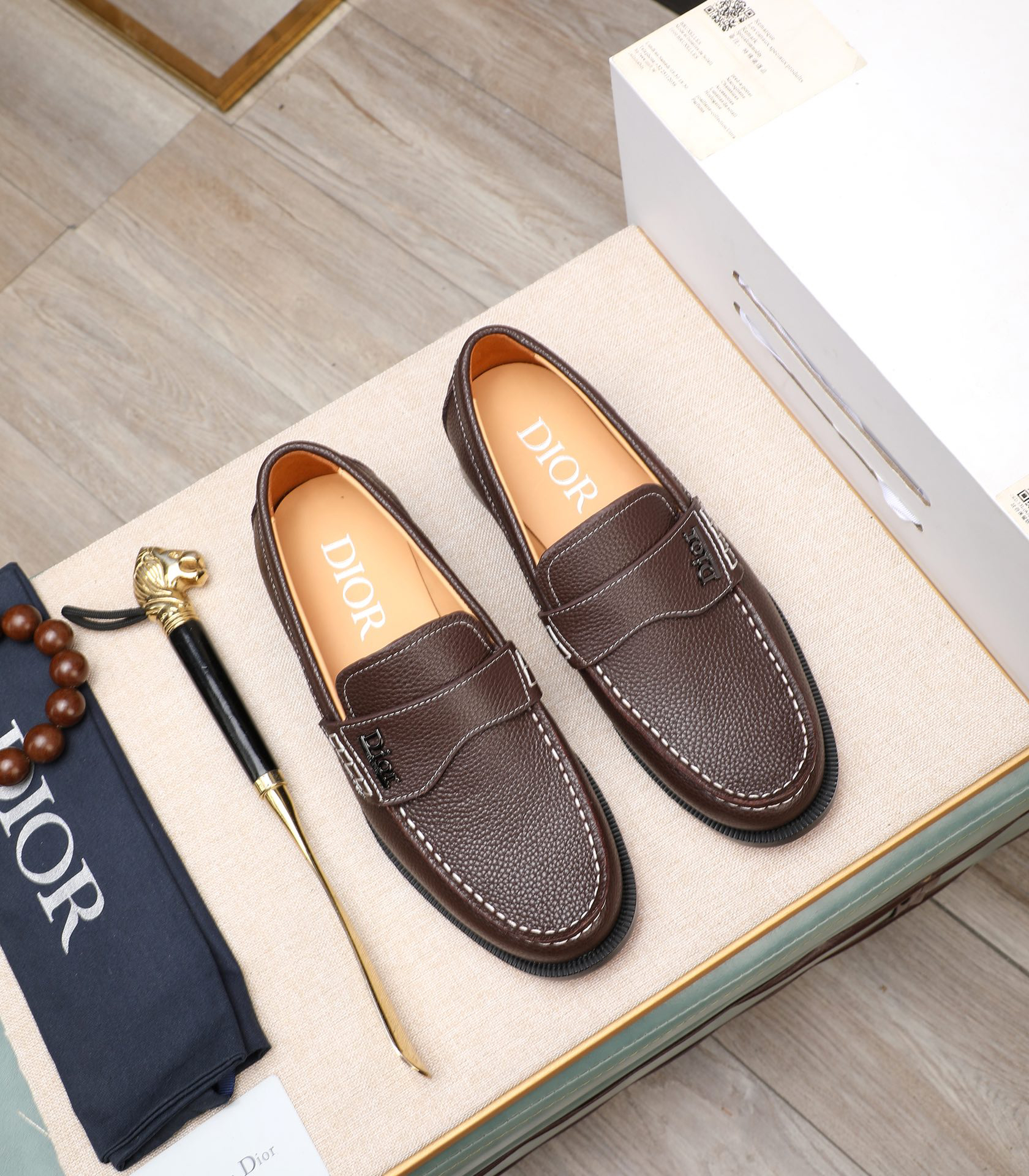 Dior men's leather shoes-63