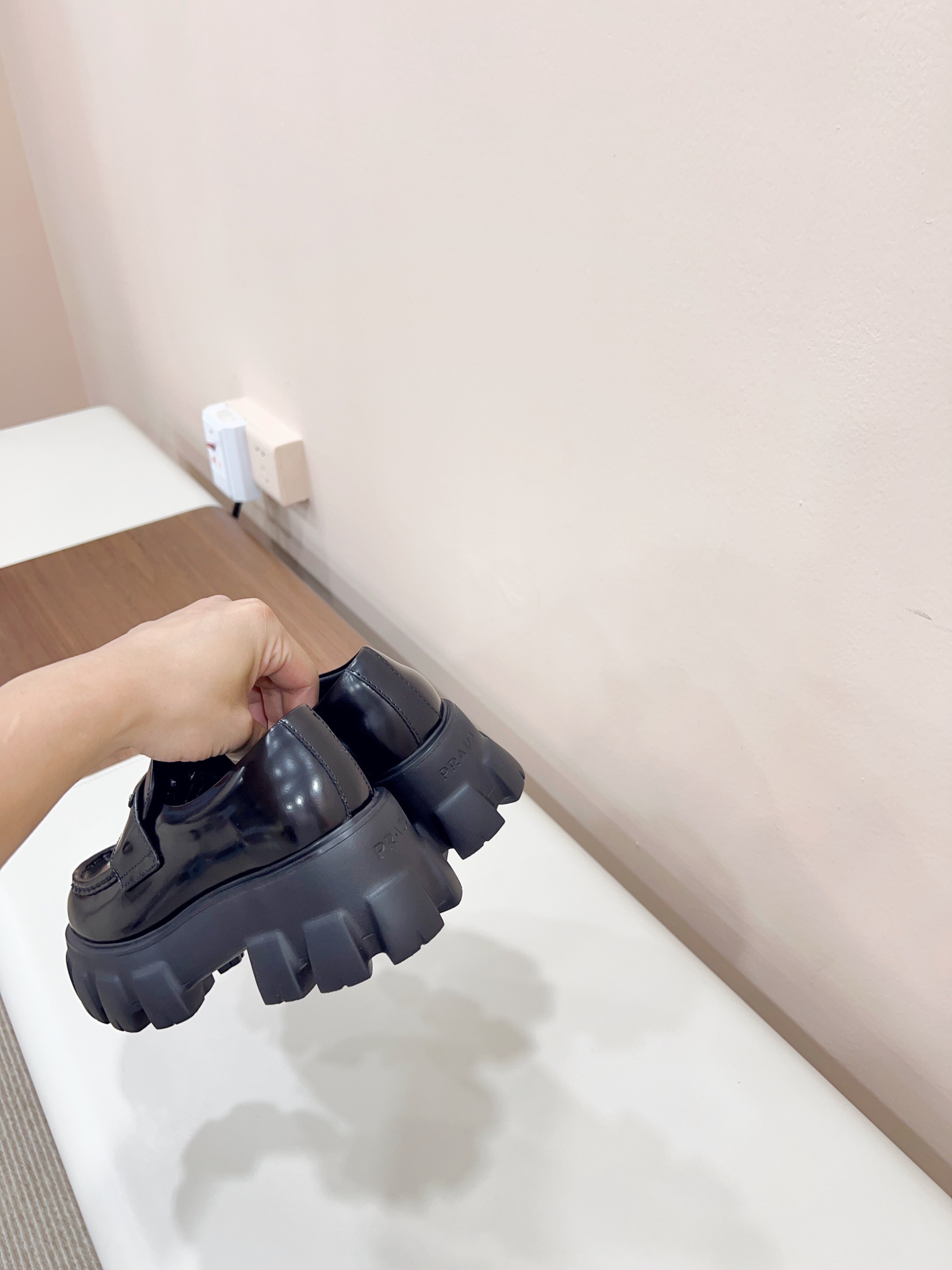 Prada men's leather shoes-48