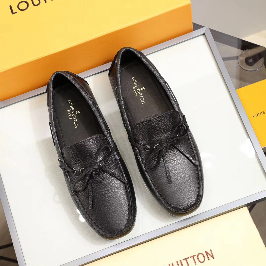 LV women's leather shoes-24