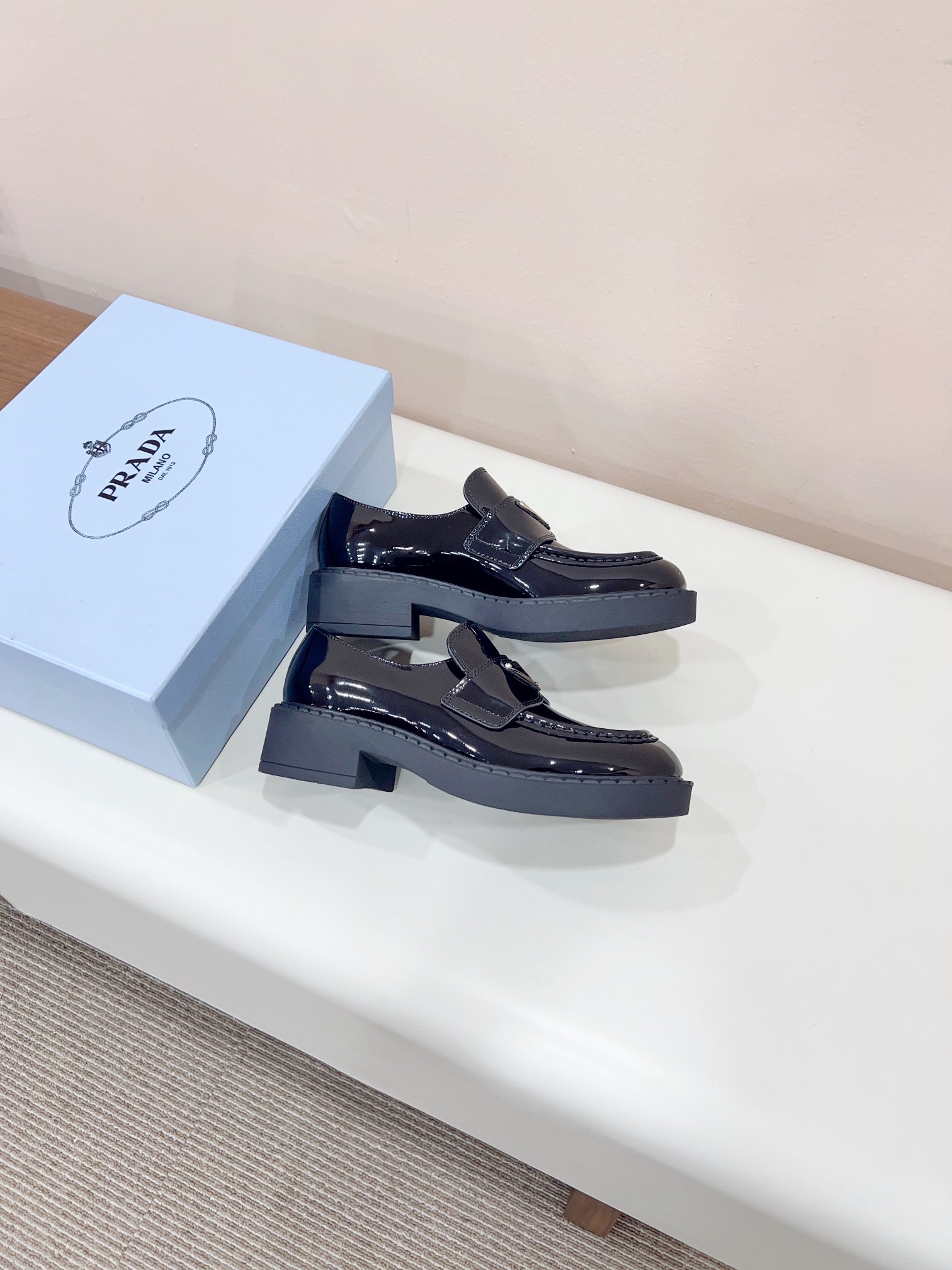 Prada women's leather shoes-42