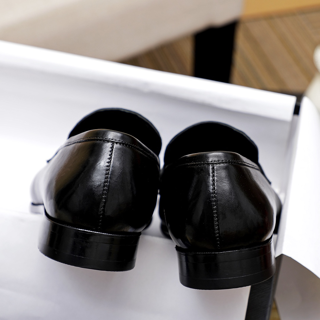 Prada men's leather shoes-82