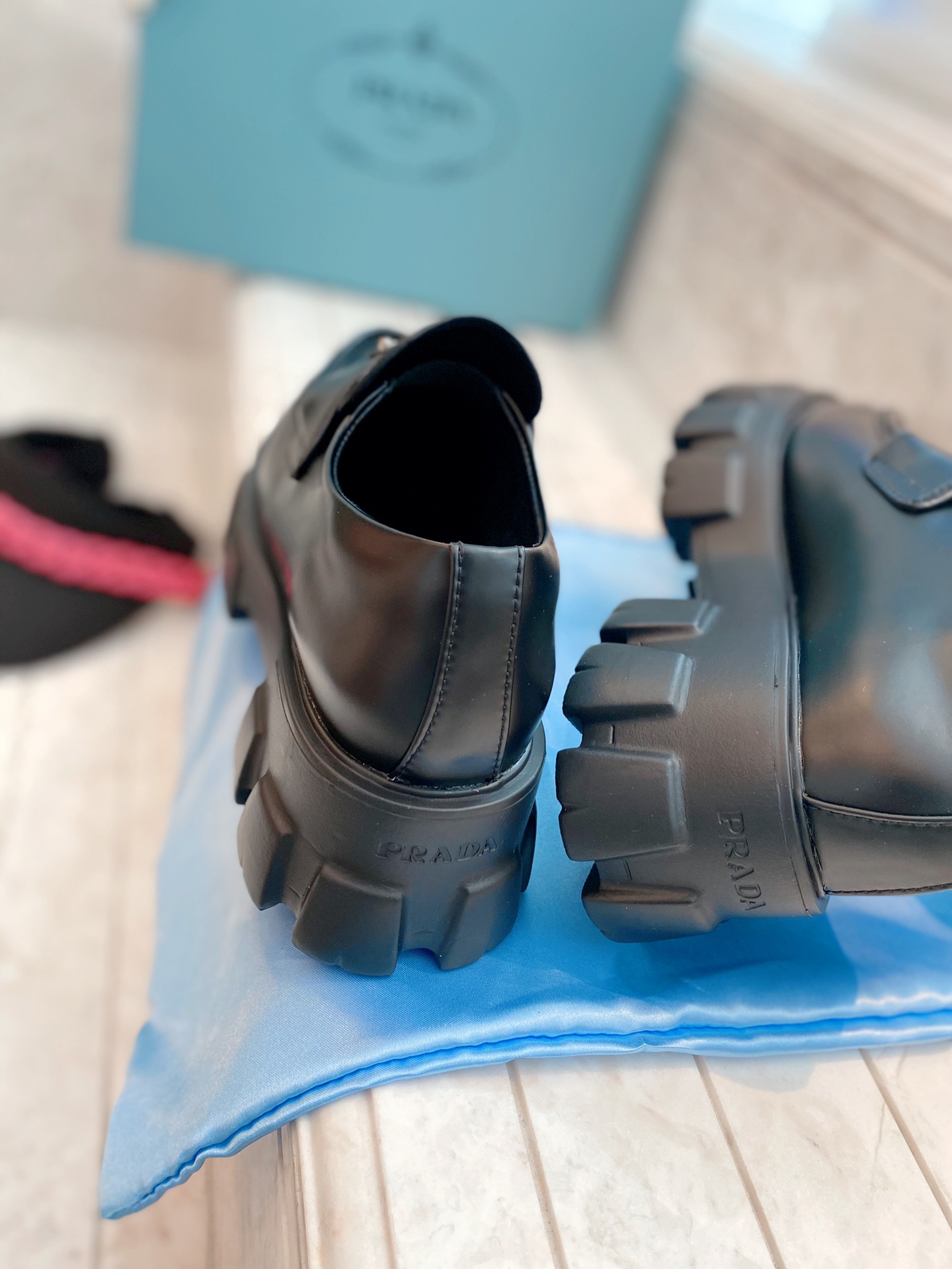 Prada women's leather shoes-35