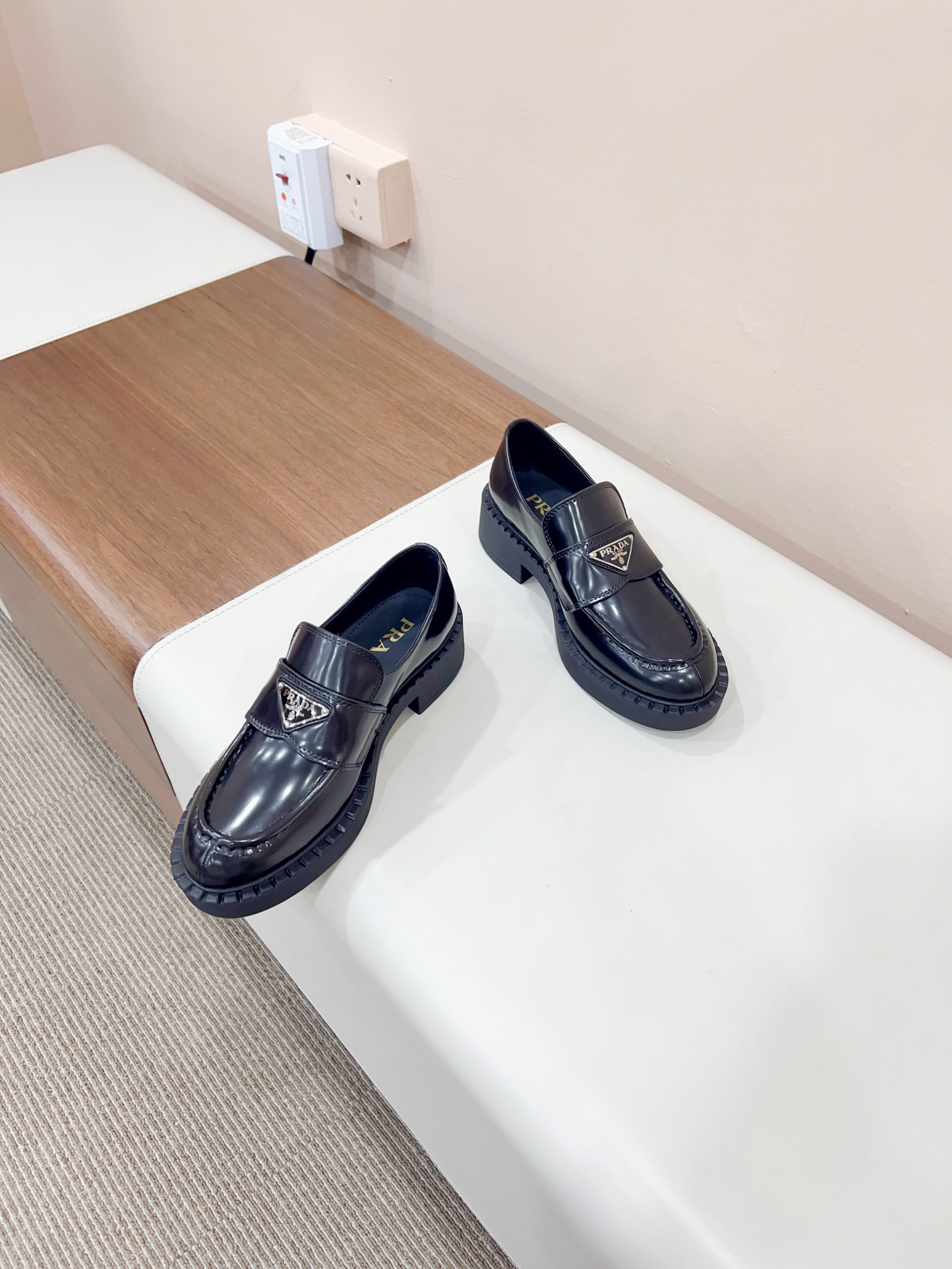 Prada women's leather shoes-43