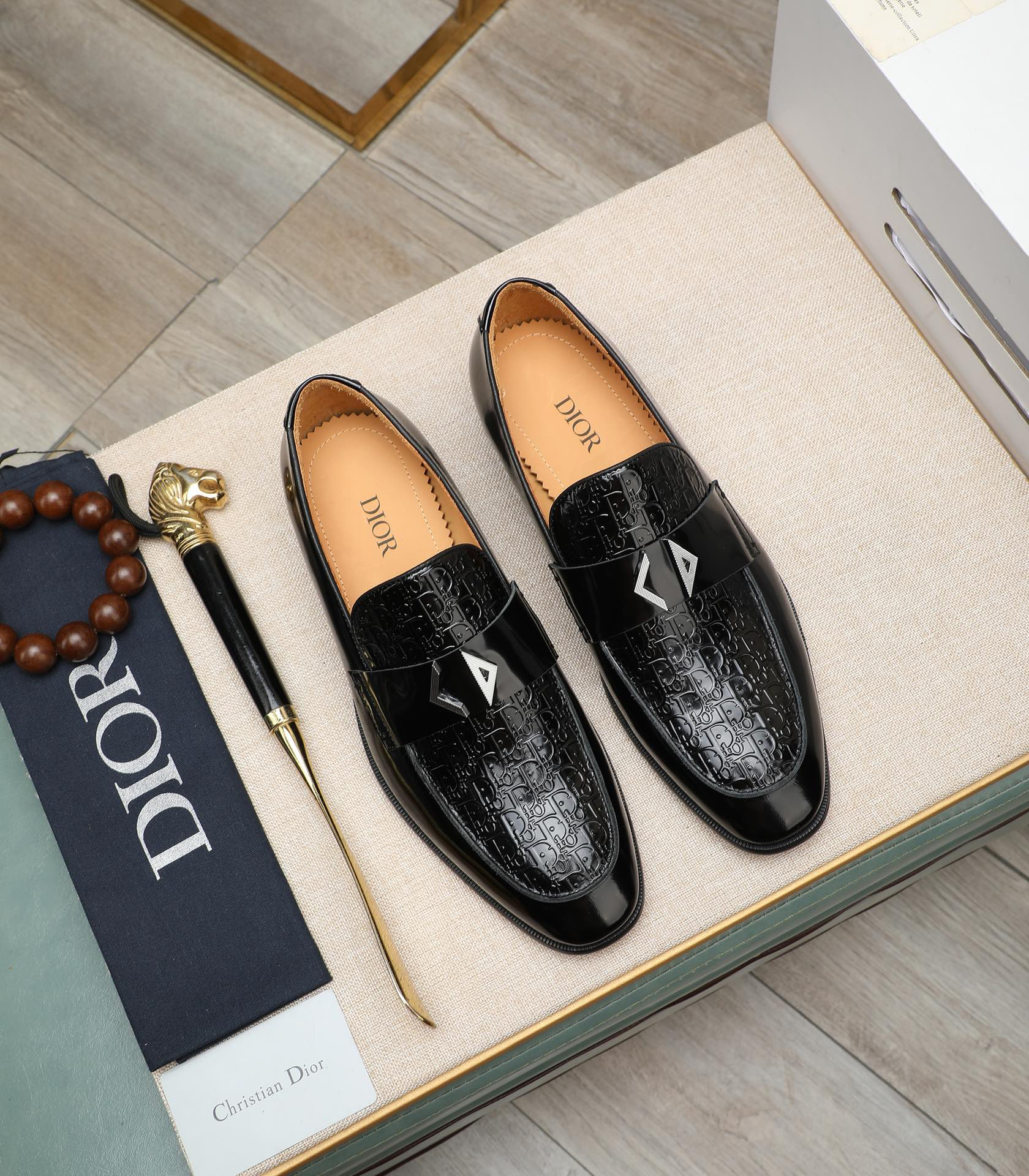 Dior men's leather shoes-81