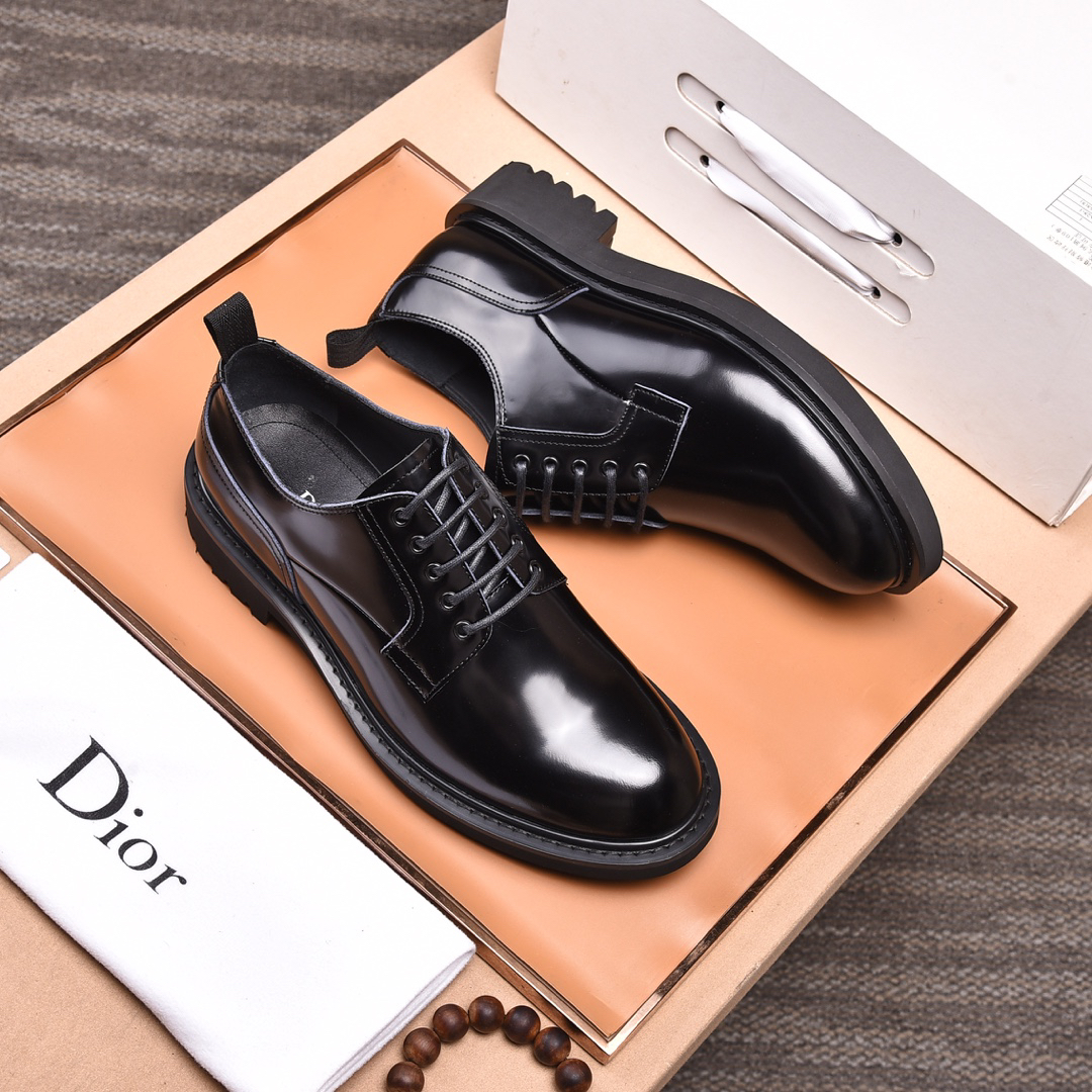 Dior men's leather shoes-8