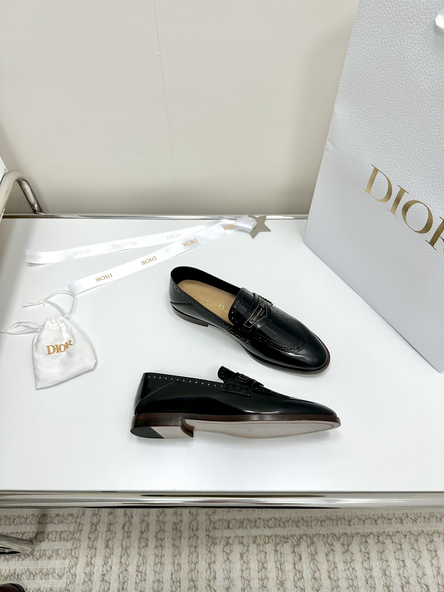 Dior women's leather shoes-13