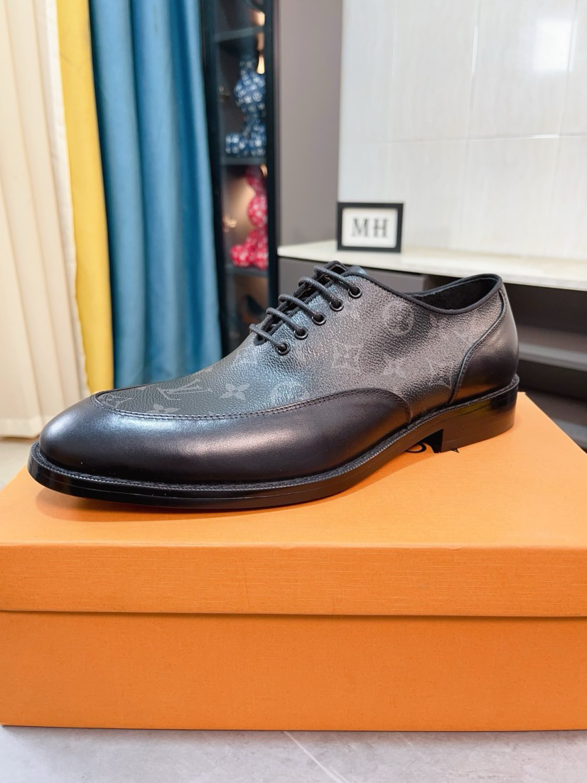 LV men's leather shoes-40