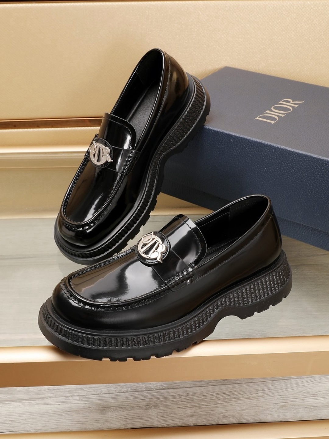 Dior men's leather shoes-35