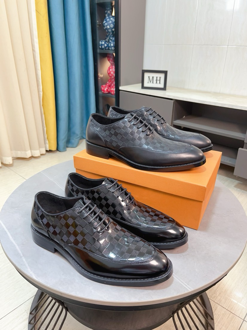 LV men's leather shoes-41