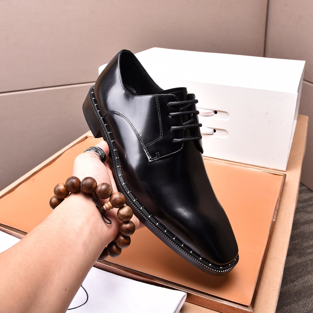 Prada men's leather shoes-70