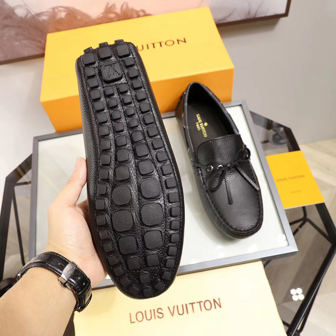 LV women's leather shoes-24