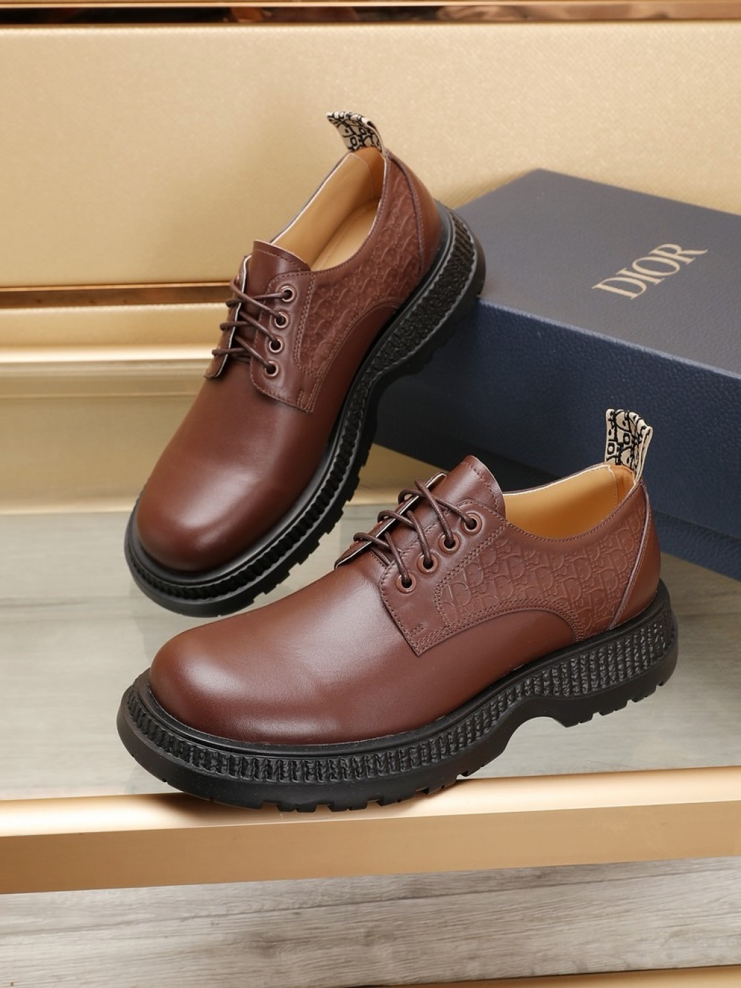 Dior men's leather shoes-77