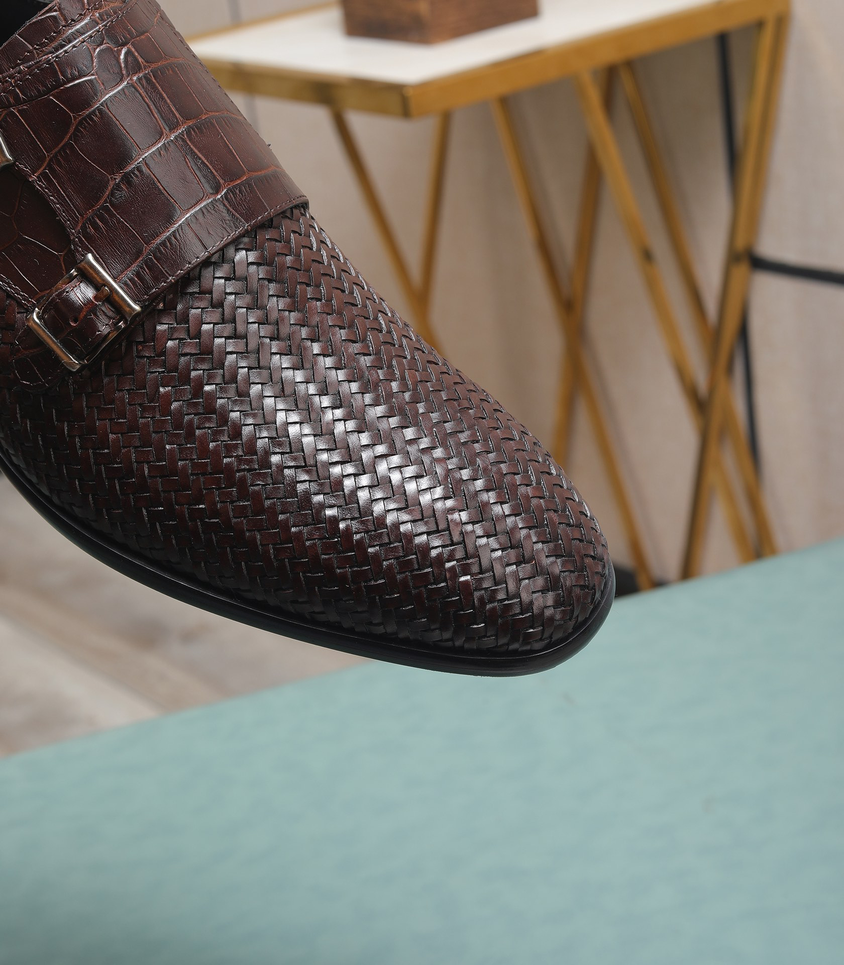 LV men's leather shoes-55