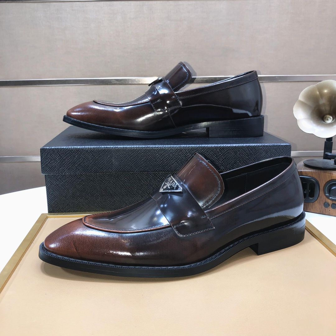Prada men's leather shoes-46