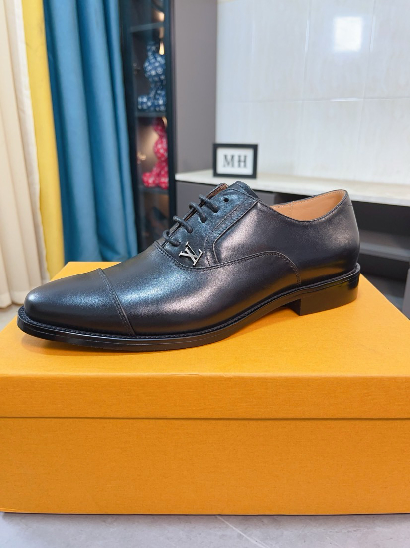 LV men's leather shoes-20