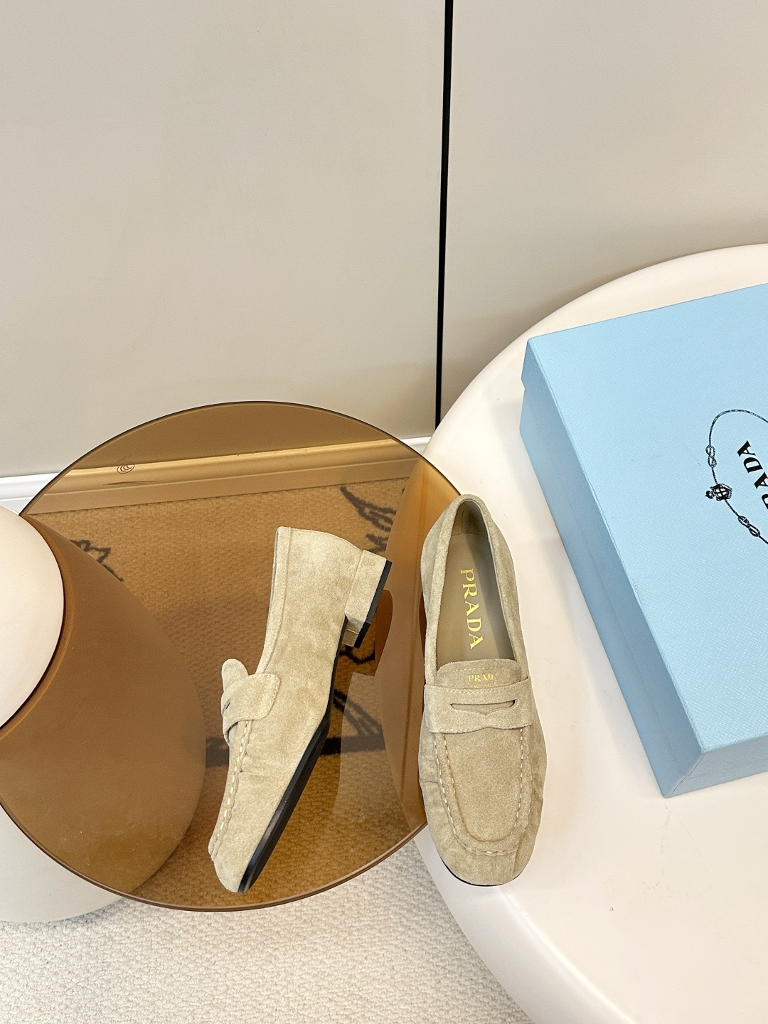 Prada women's leather shoes-46