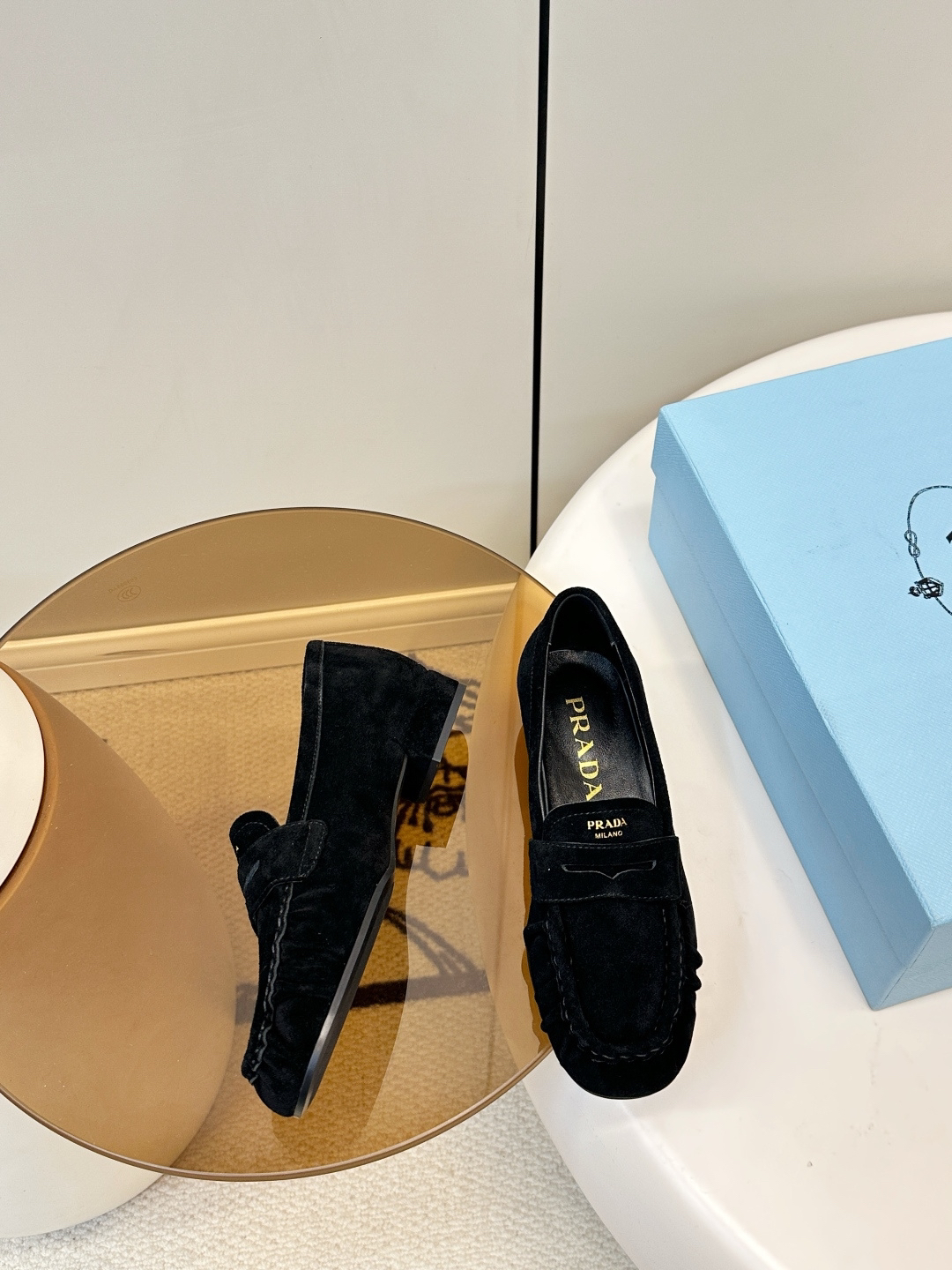 Prada women's leather shoes-44