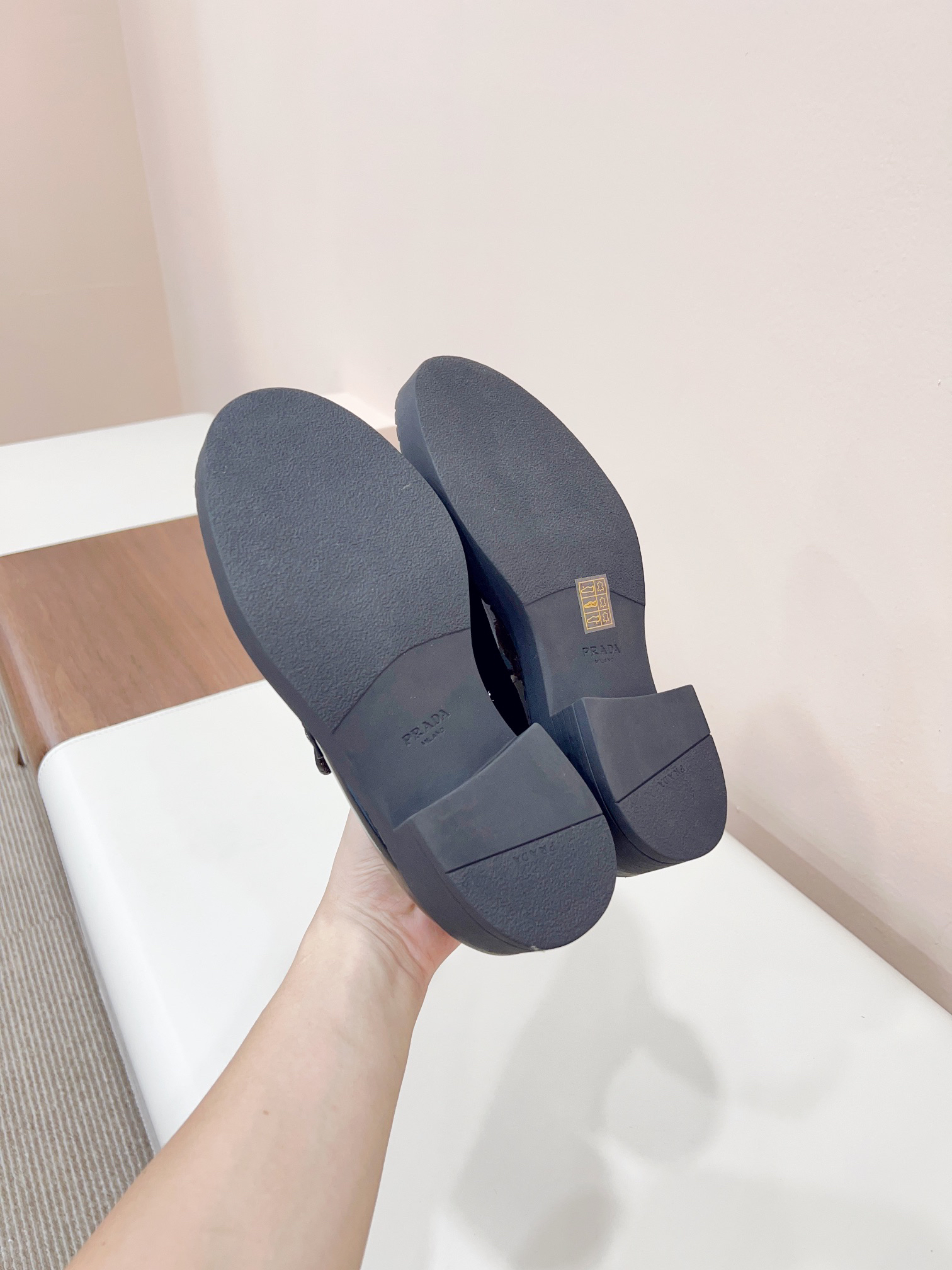 Prada women's leather shoes-42