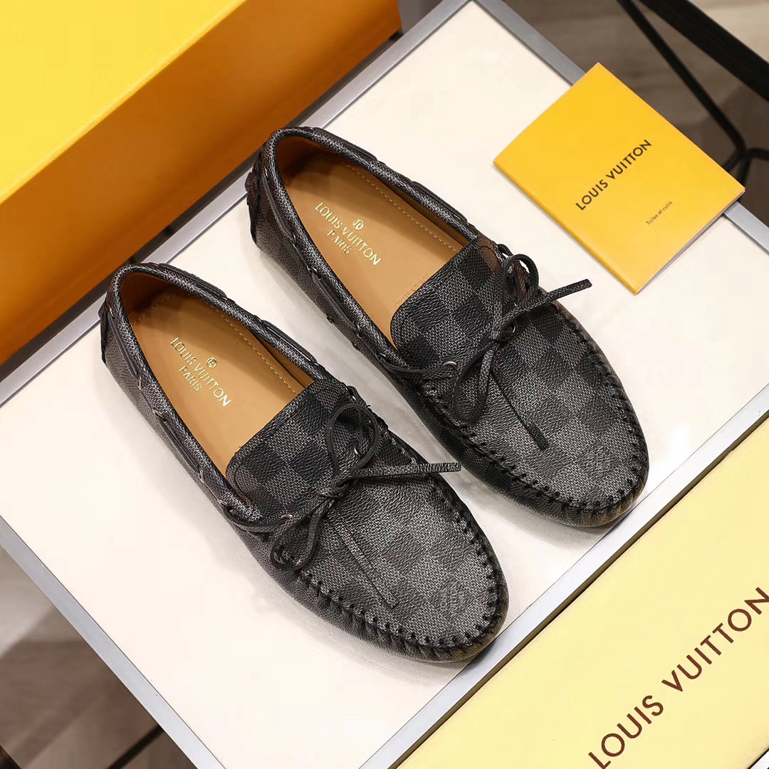 LV women's leather shoes-29