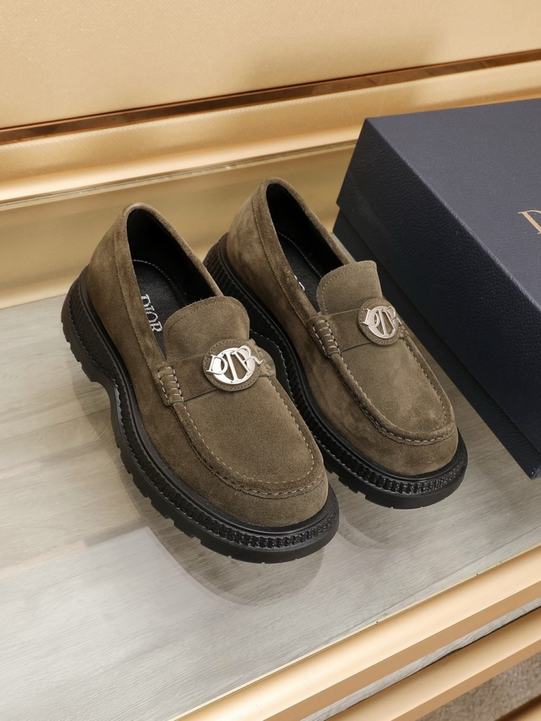 Dior men's leather shoes-28