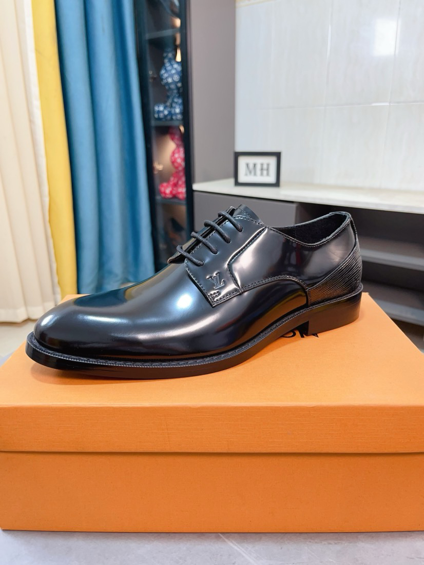LV men's leather shoes-42