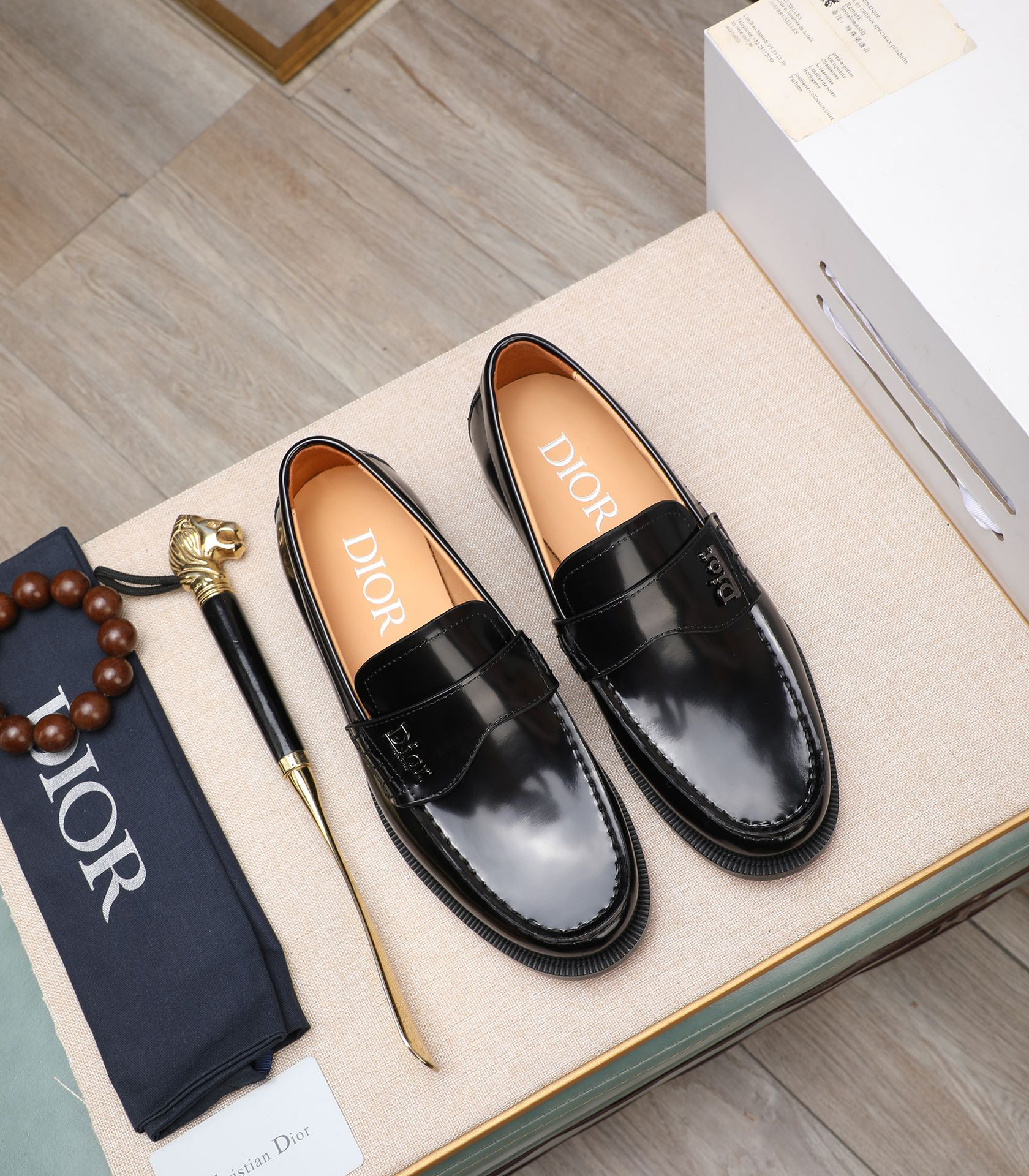 Dior men's leather shoes-65