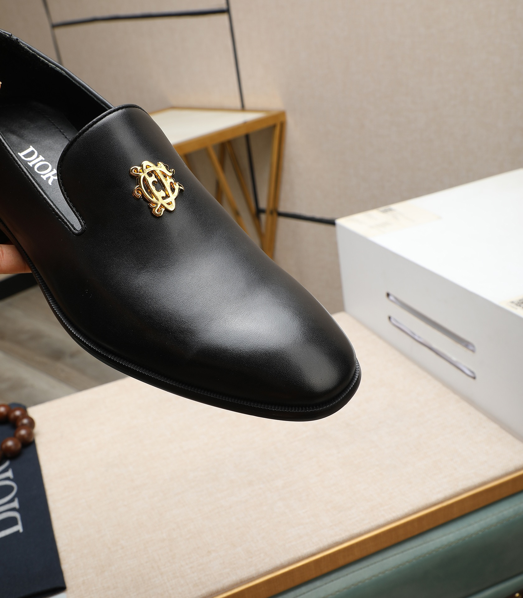 Dior men's leather shoes-80