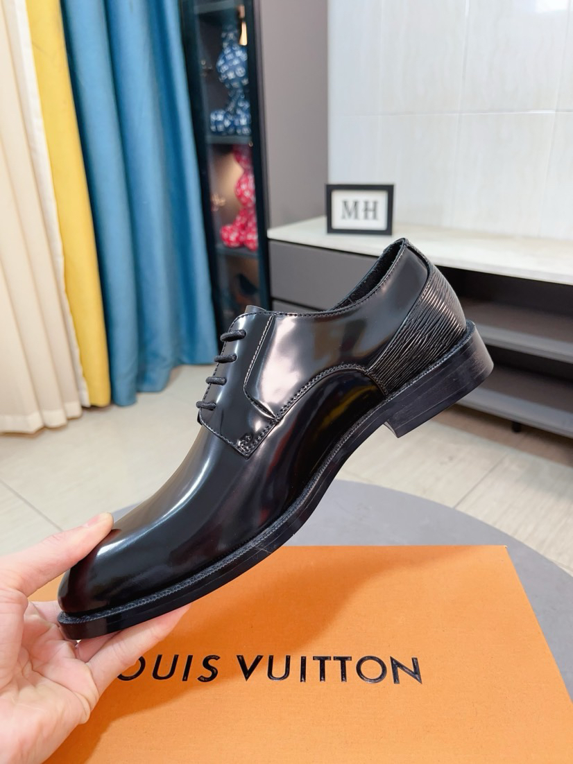 LV men's leather shoes-42