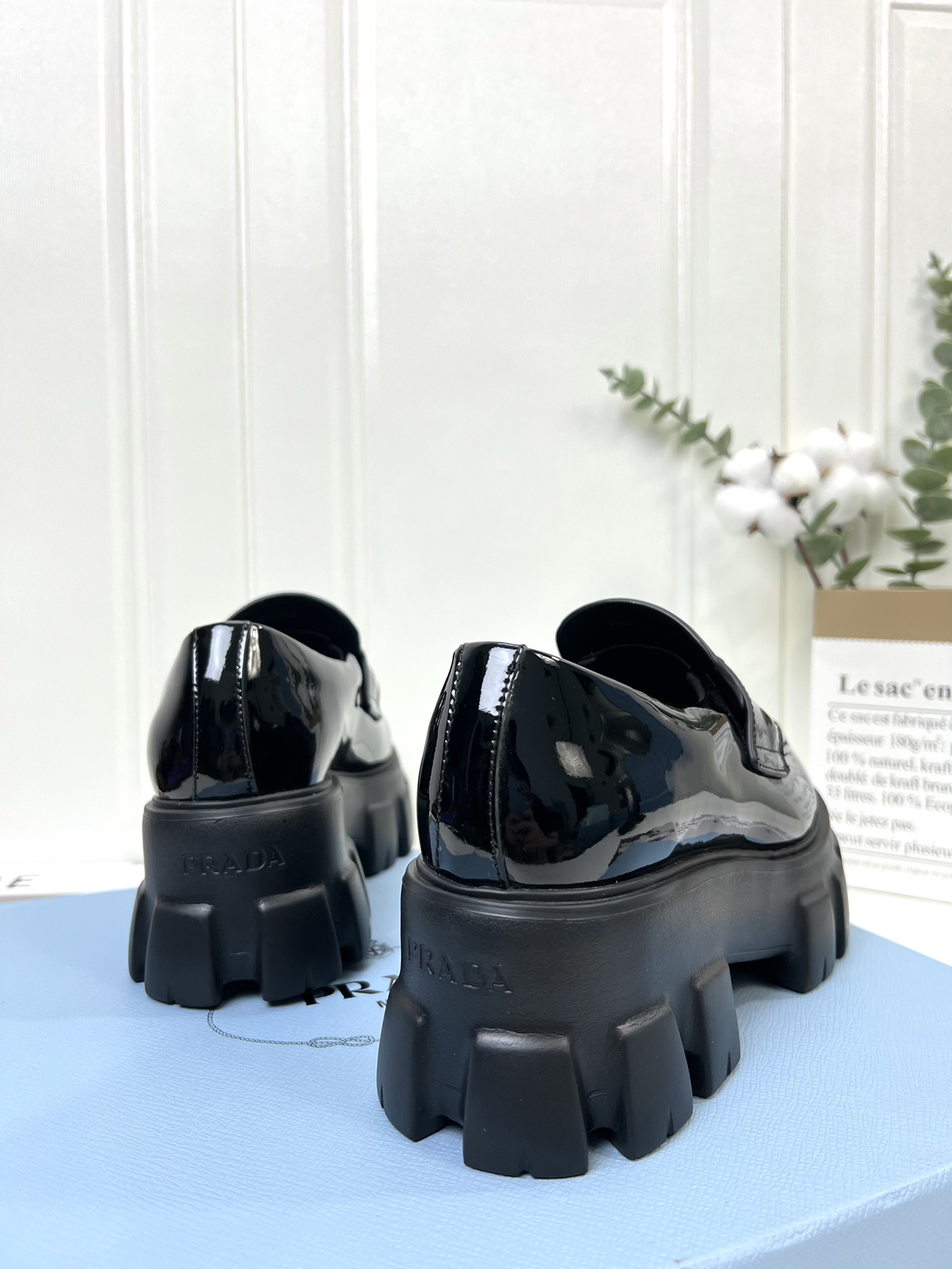 Prada women's leather shoes-29