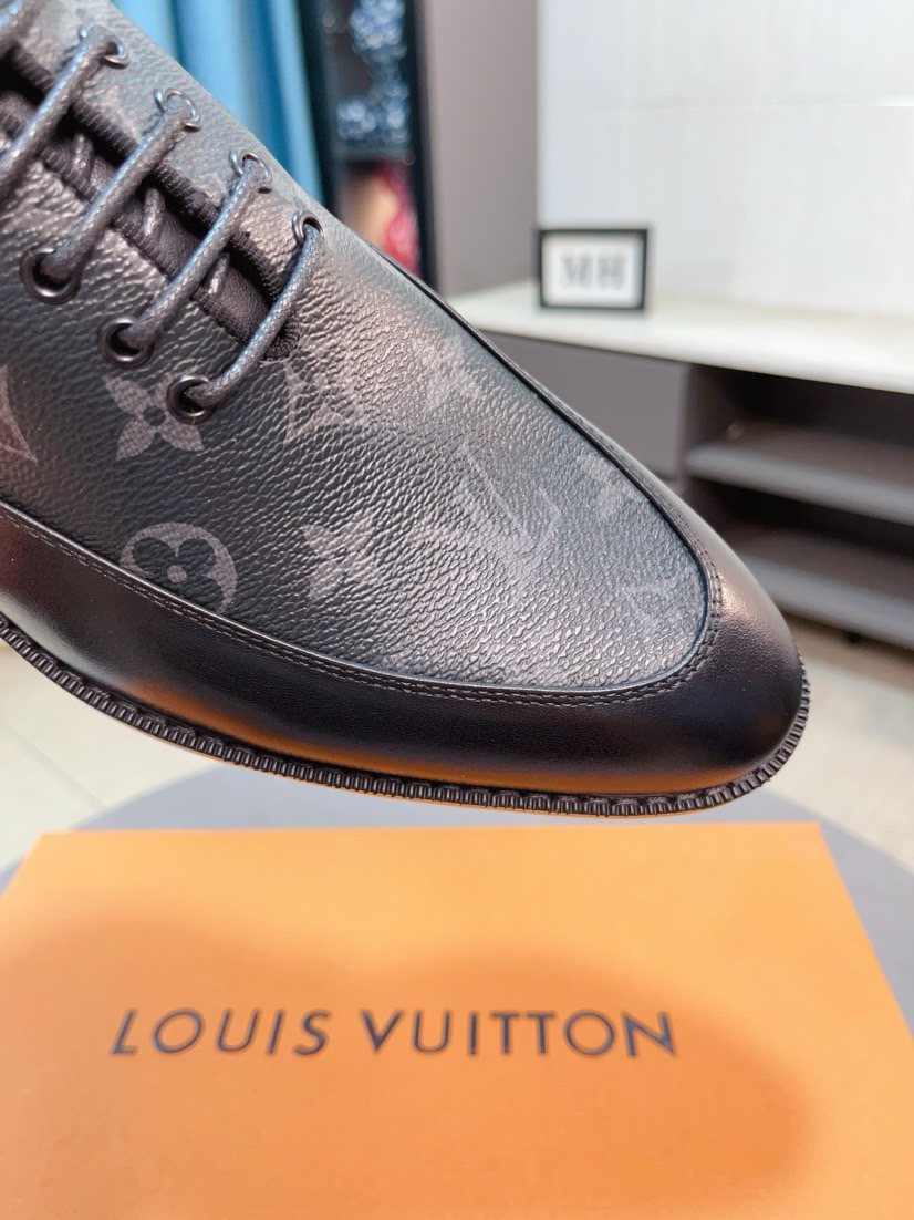 LV men's leather shoes-40
