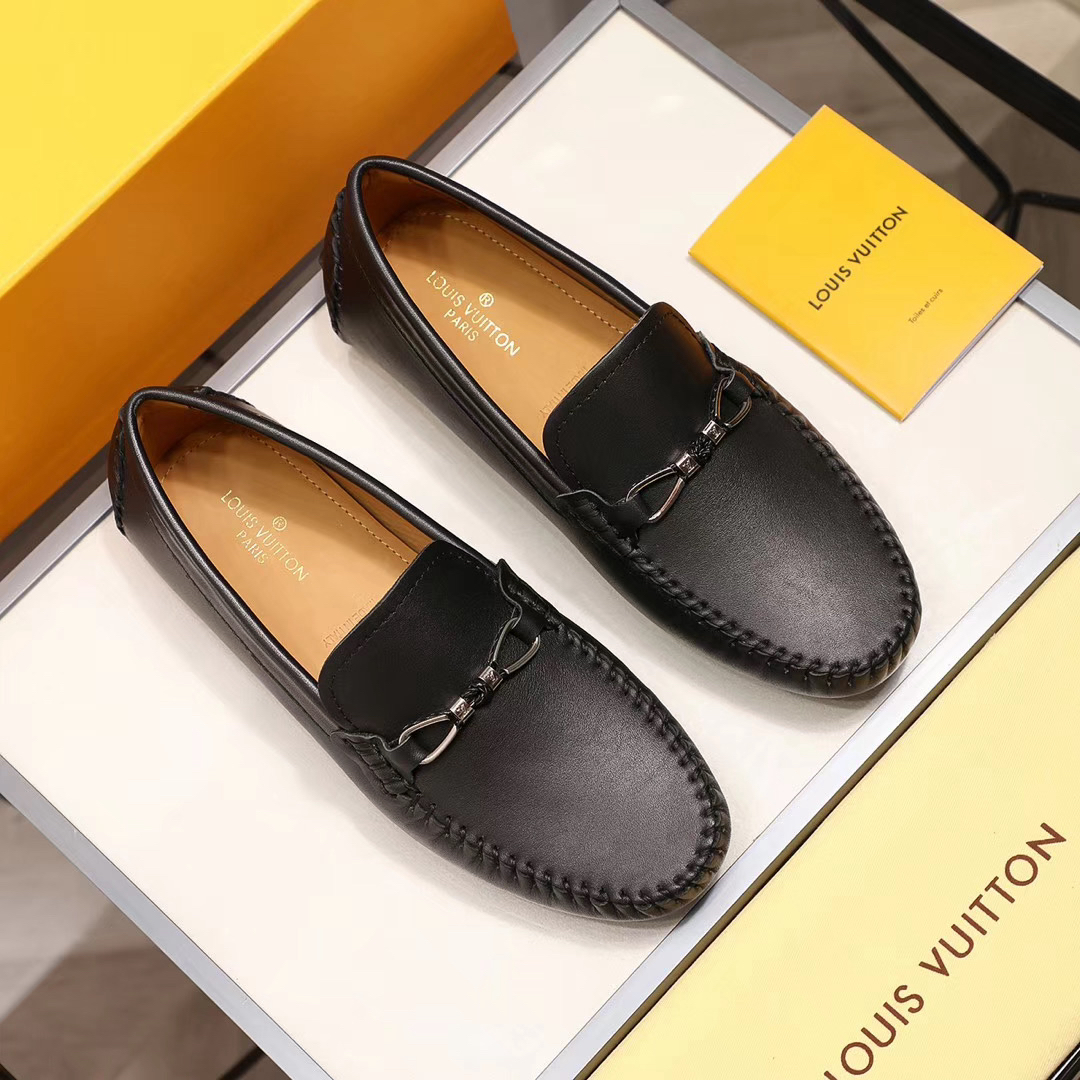 LV women's leather shoes-26