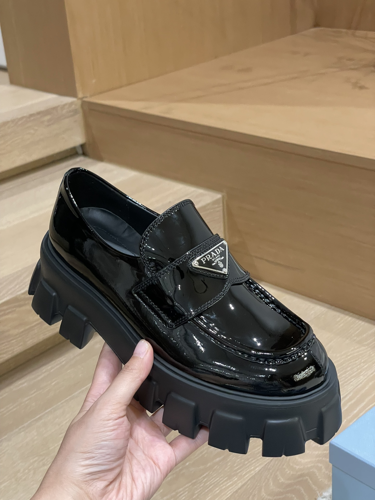 Prada women's leather shoes-37