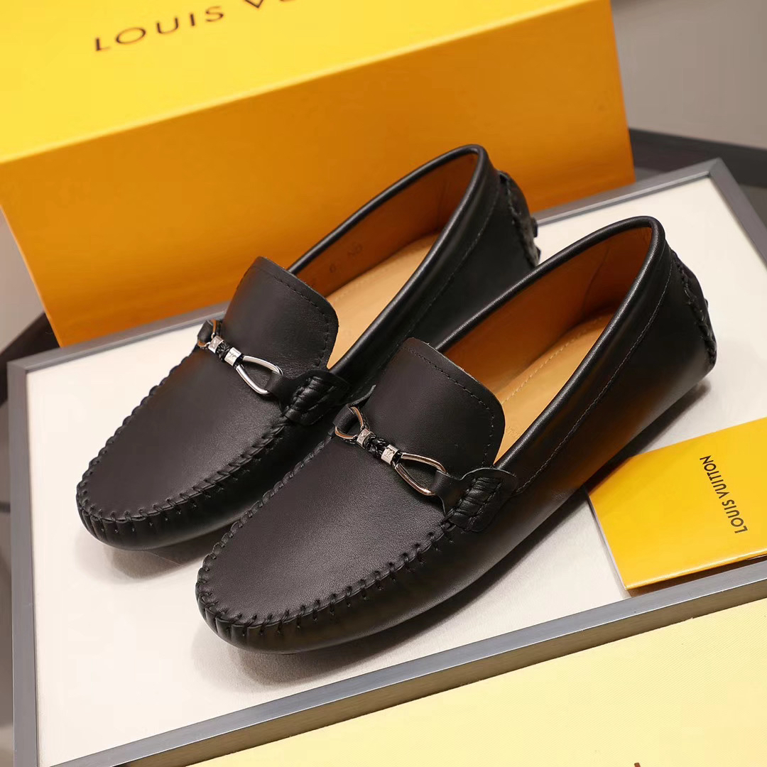 LV women's leather shoes-26