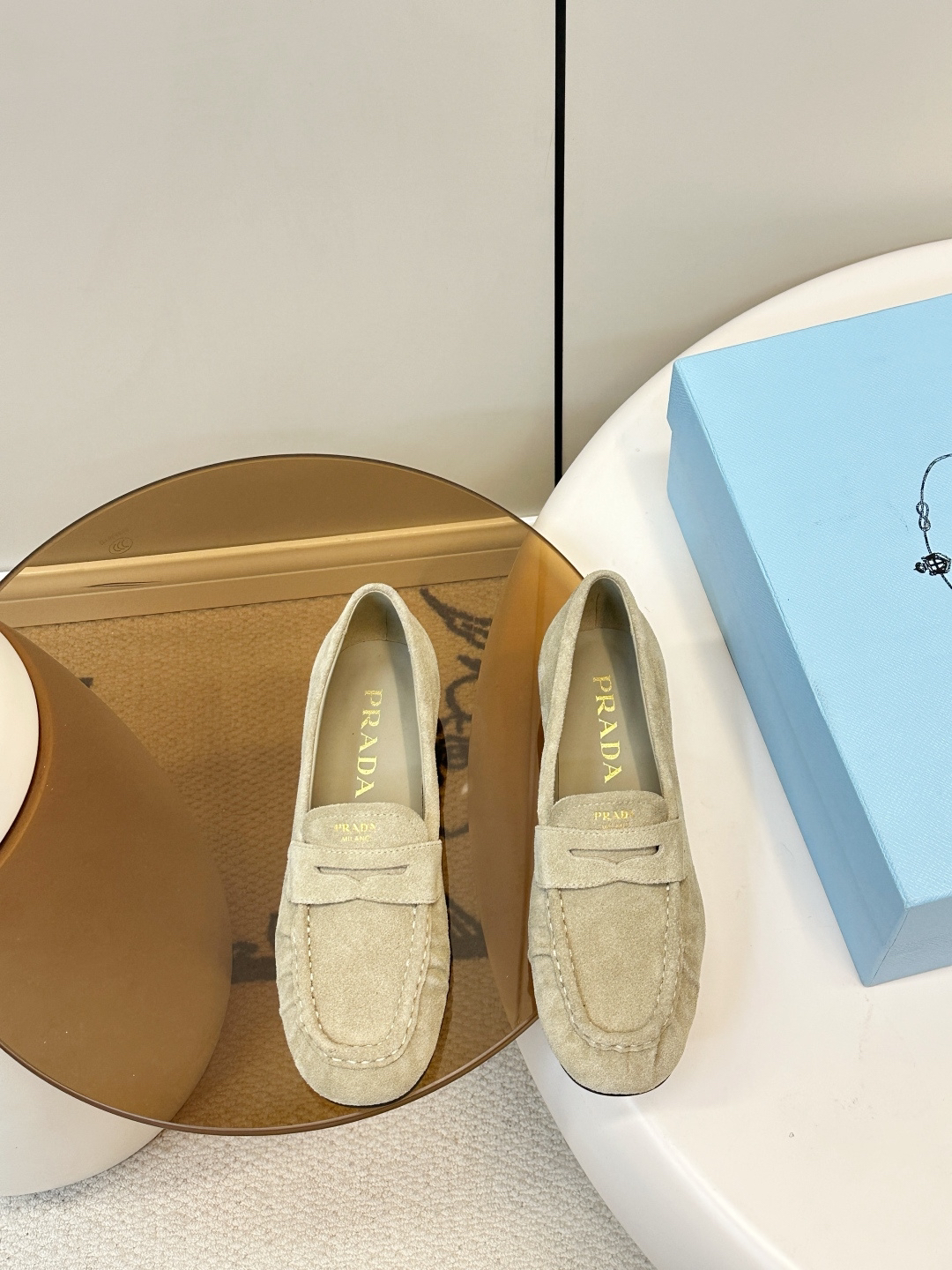 Prada women's leather shoes-46