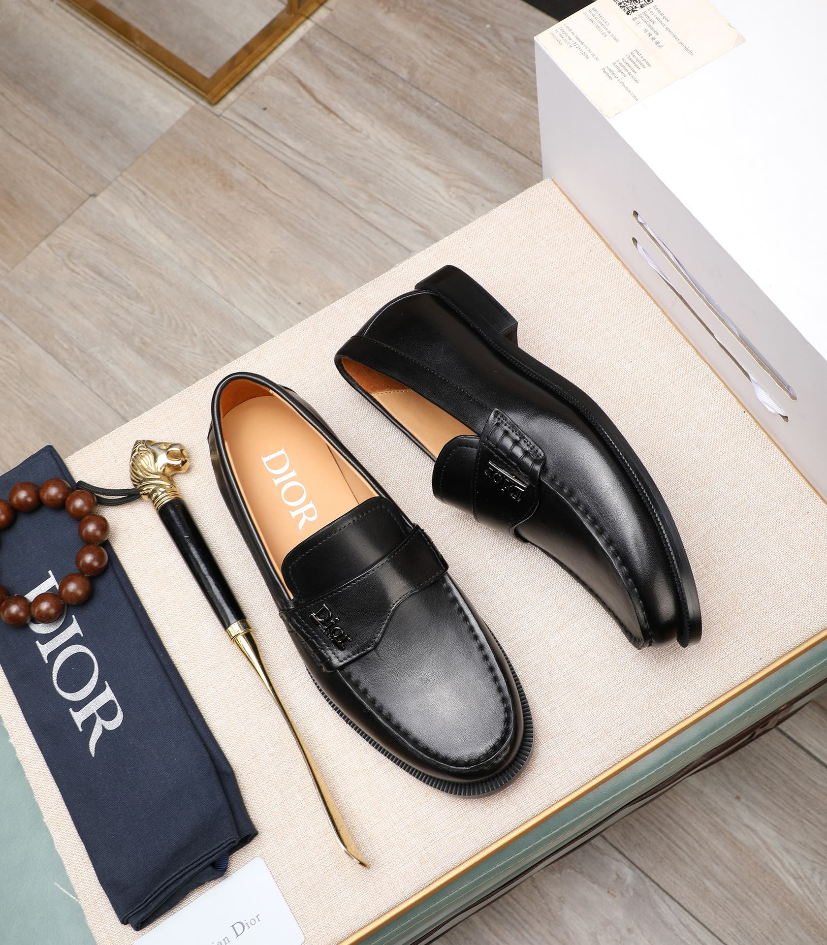 Dior men's leather shoes-64