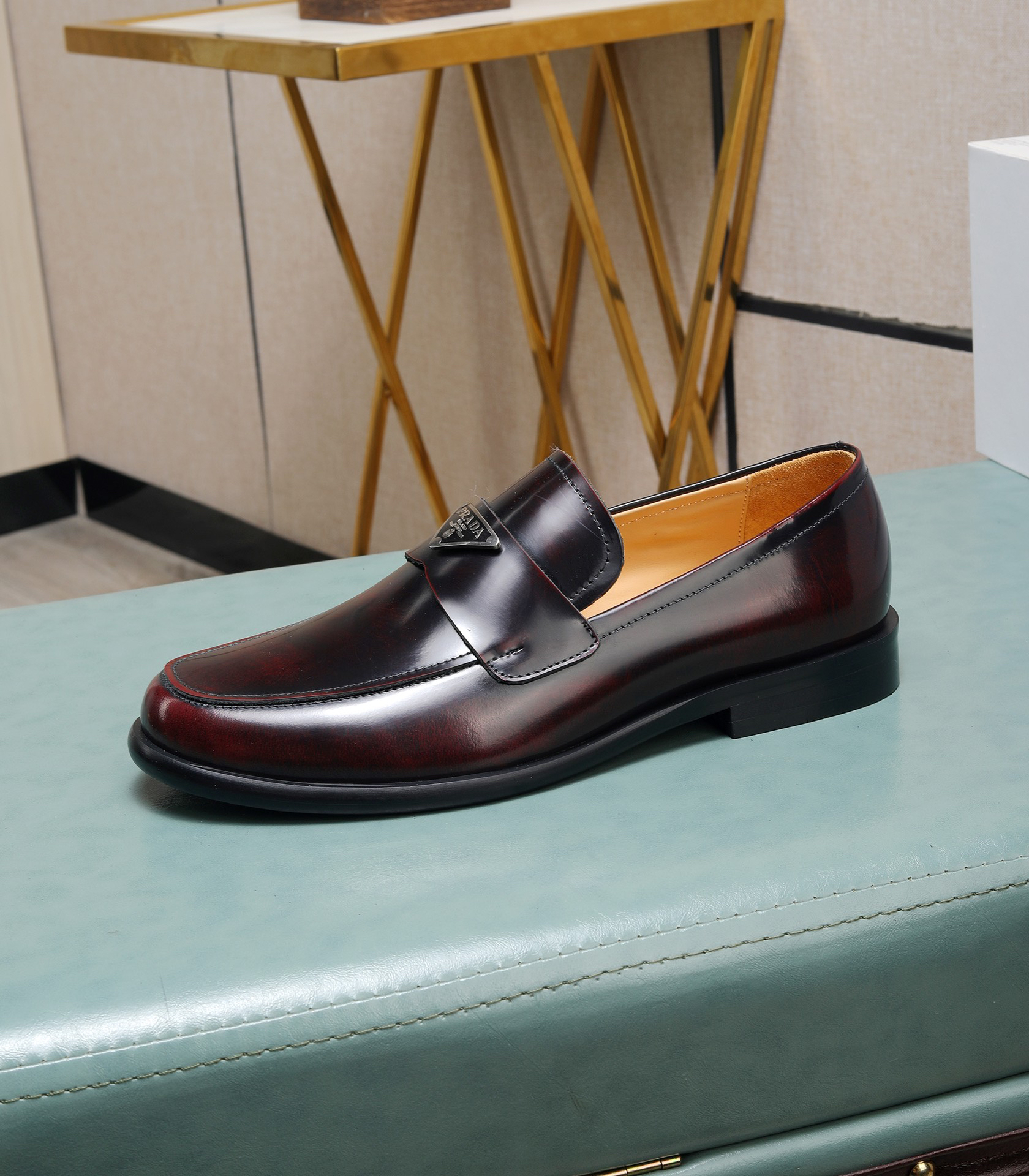 Prada men's leather shoes-31