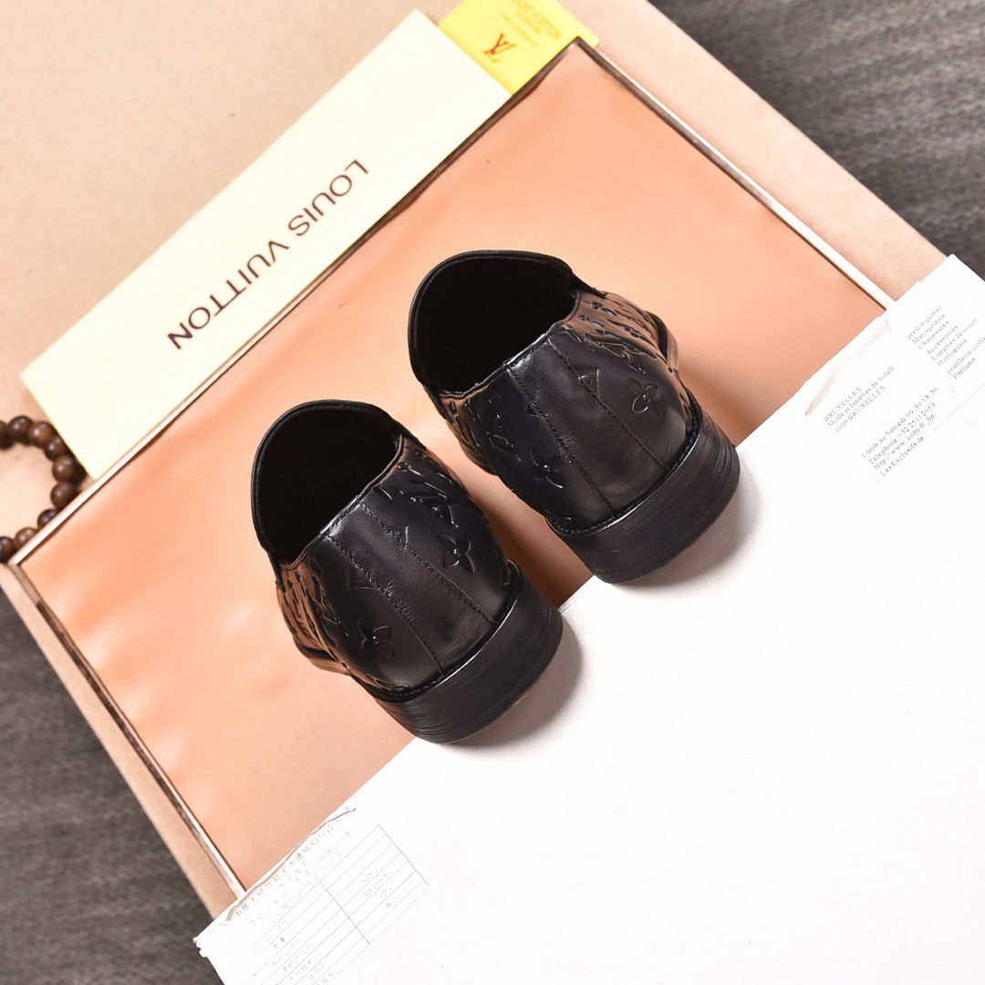 LV men's leather shoes-77