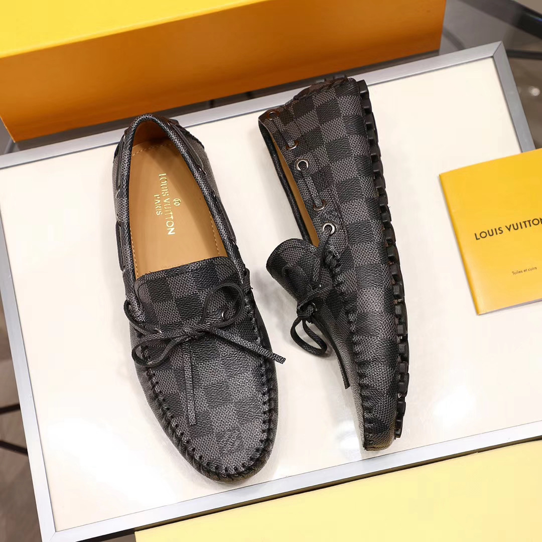 LV women's leather shoes-29